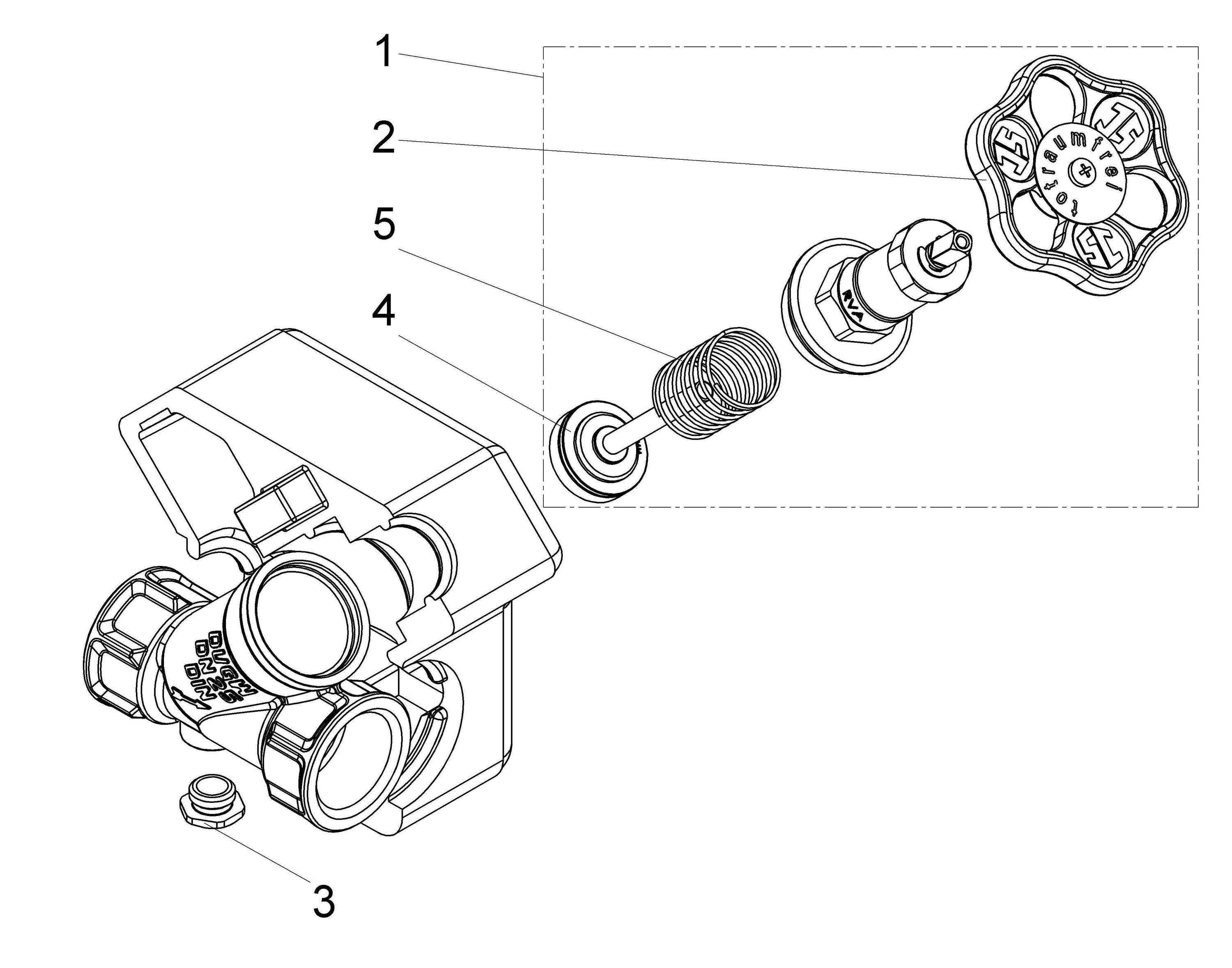 Schlösser Armaturen JS KFR-Ventil Muffenanschluss DN25, ohne Entleerung, DVGW