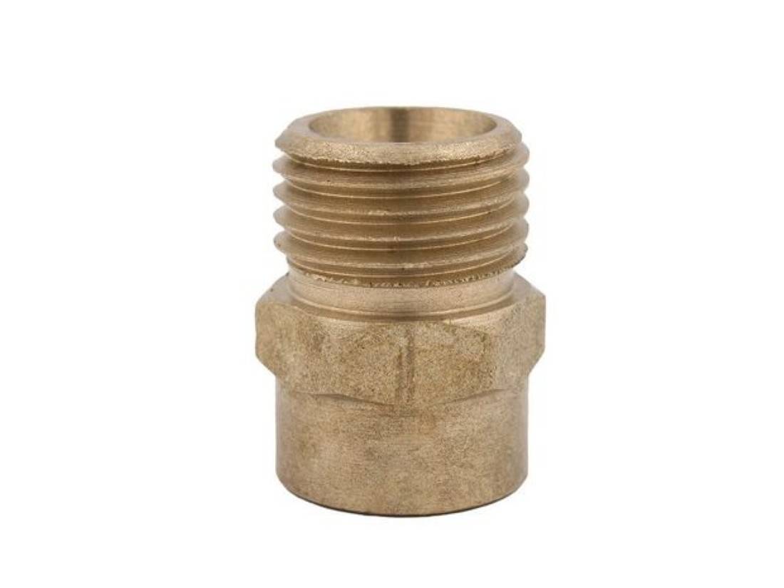 Schlösser Reduziernippel 1" IG x 1 1/4" AG, flachdichtend, Messing