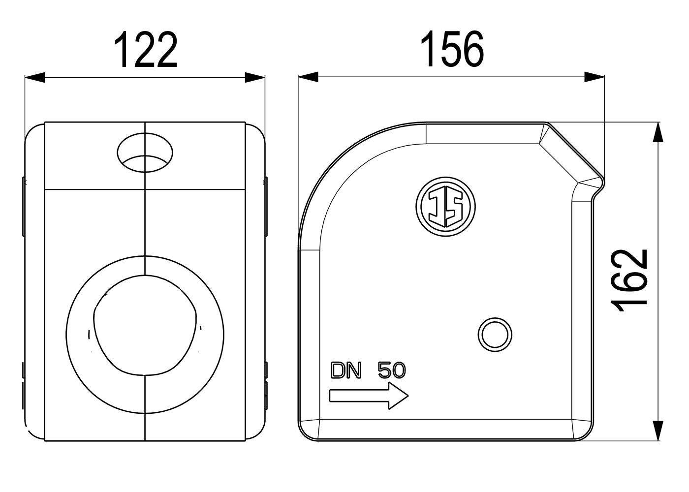 JS DAEMMSCHALE FUER FREISTROM-UND KFR-VENTIL MIT IG, DN50
