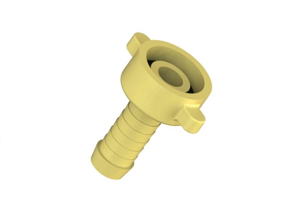 JS MS-SCHLAUCHVERSCHRAUB, SCHWER 2-TEILIG, FLACHDICHTEND, 3/8"x1/2"