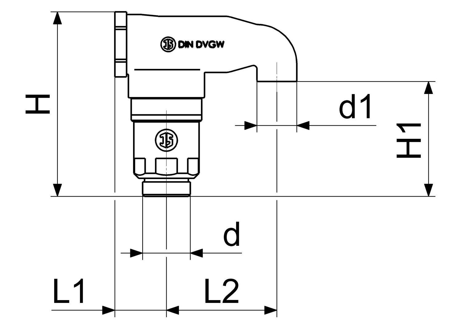 Schlösser Armaturen ROHRBELUEFTER ERS.F. 8206+8208, DN15, AG3/4", DVGW