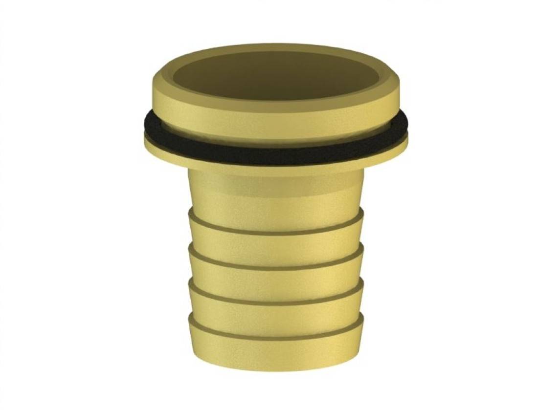 JS VATERTEIL MIT WULST U.DICHTUNG 1 1/4"x1 1/2", MESSING