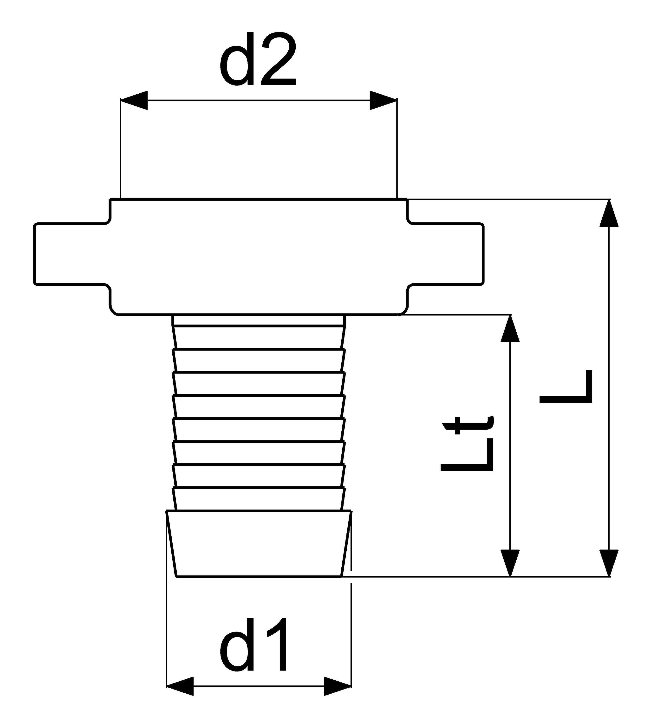 Schlösser Messing-Schlauchverschraubung, schwere Ausführung, 2-teilig, flachdichtend, 1" x 1 1/4"