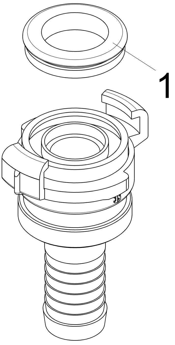 JS SCHNELLKUPPLUNG MIT KONTER-MU DN32, 1 1/4", MESSING, KTW+W270