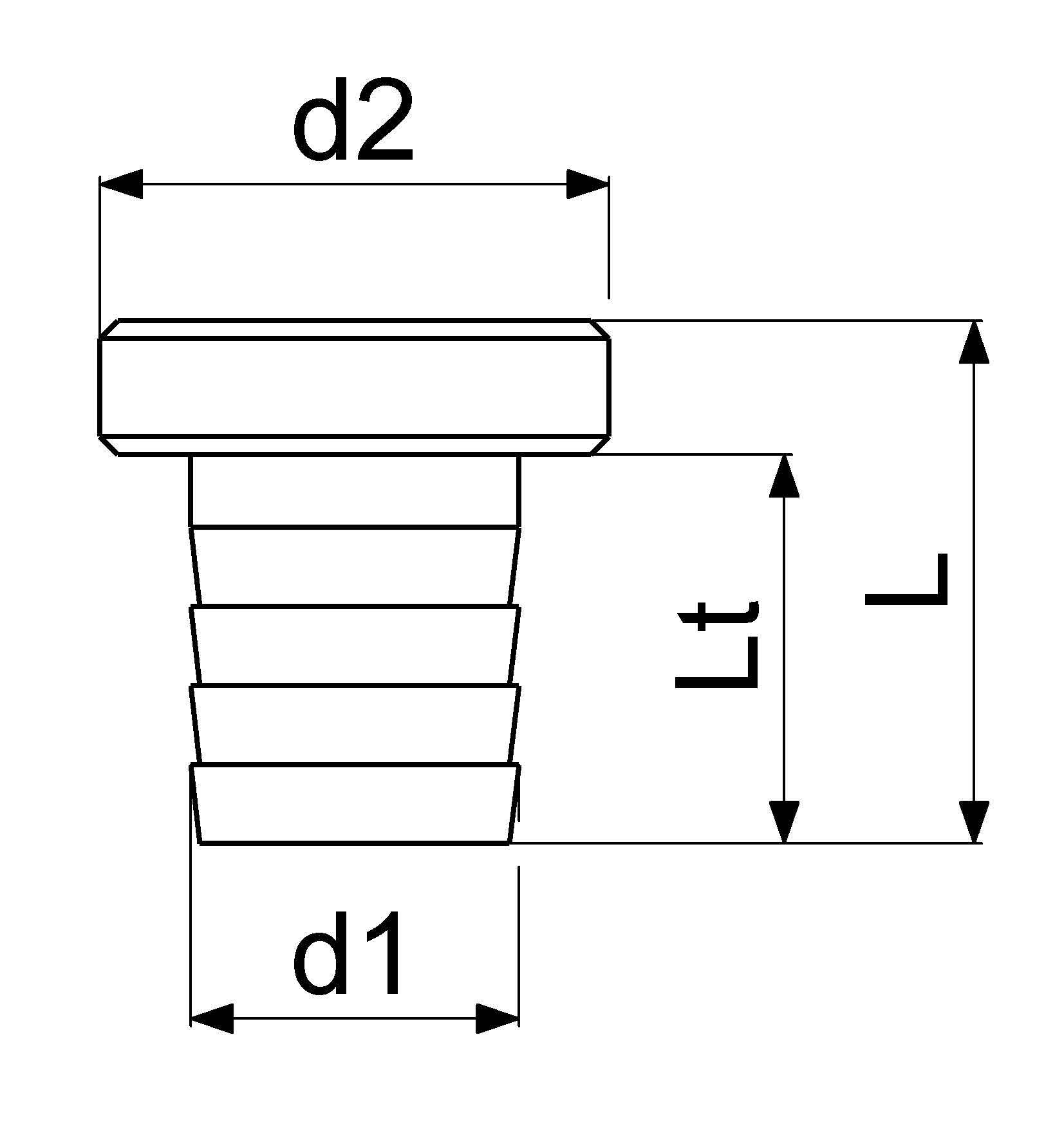JS VATERTEIL 1"x1 1/4", MESSING