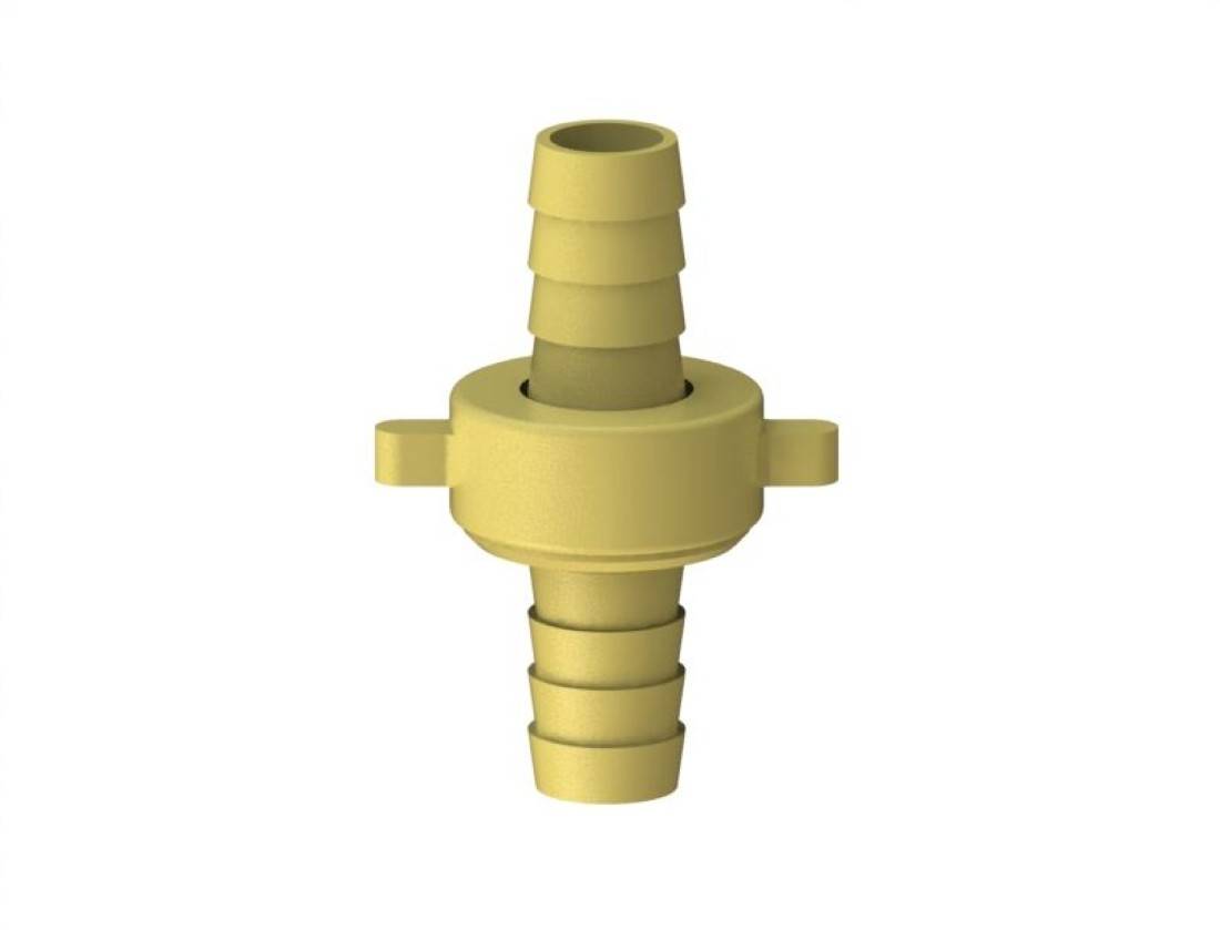 JS MS-SCHLAUCHVERSCHRAUBUNG 3-TEILIG,FLACHDICHTEND,1/2"x3/4"