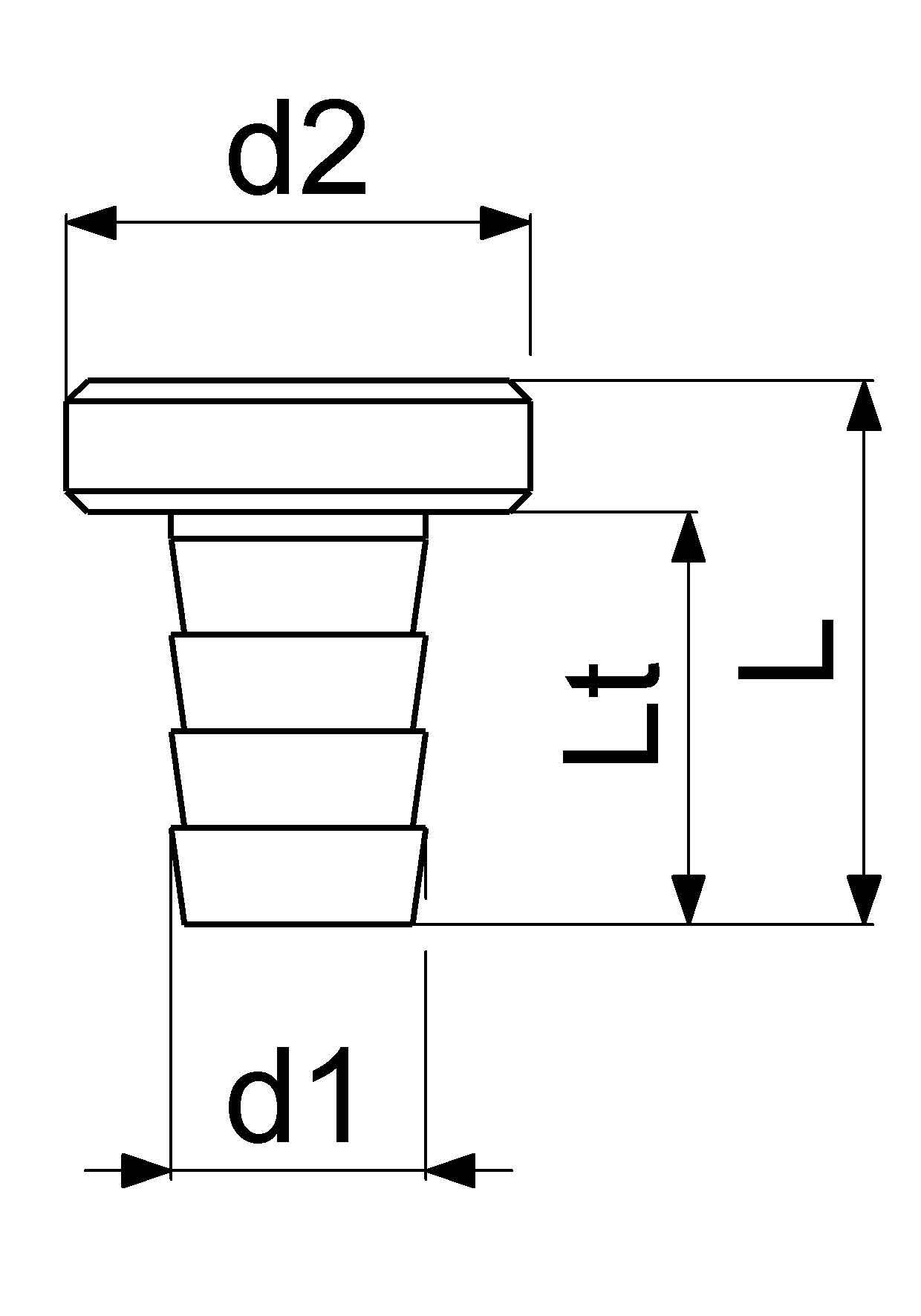 JS VATERTEIL 1/2"x3/4", MESSING