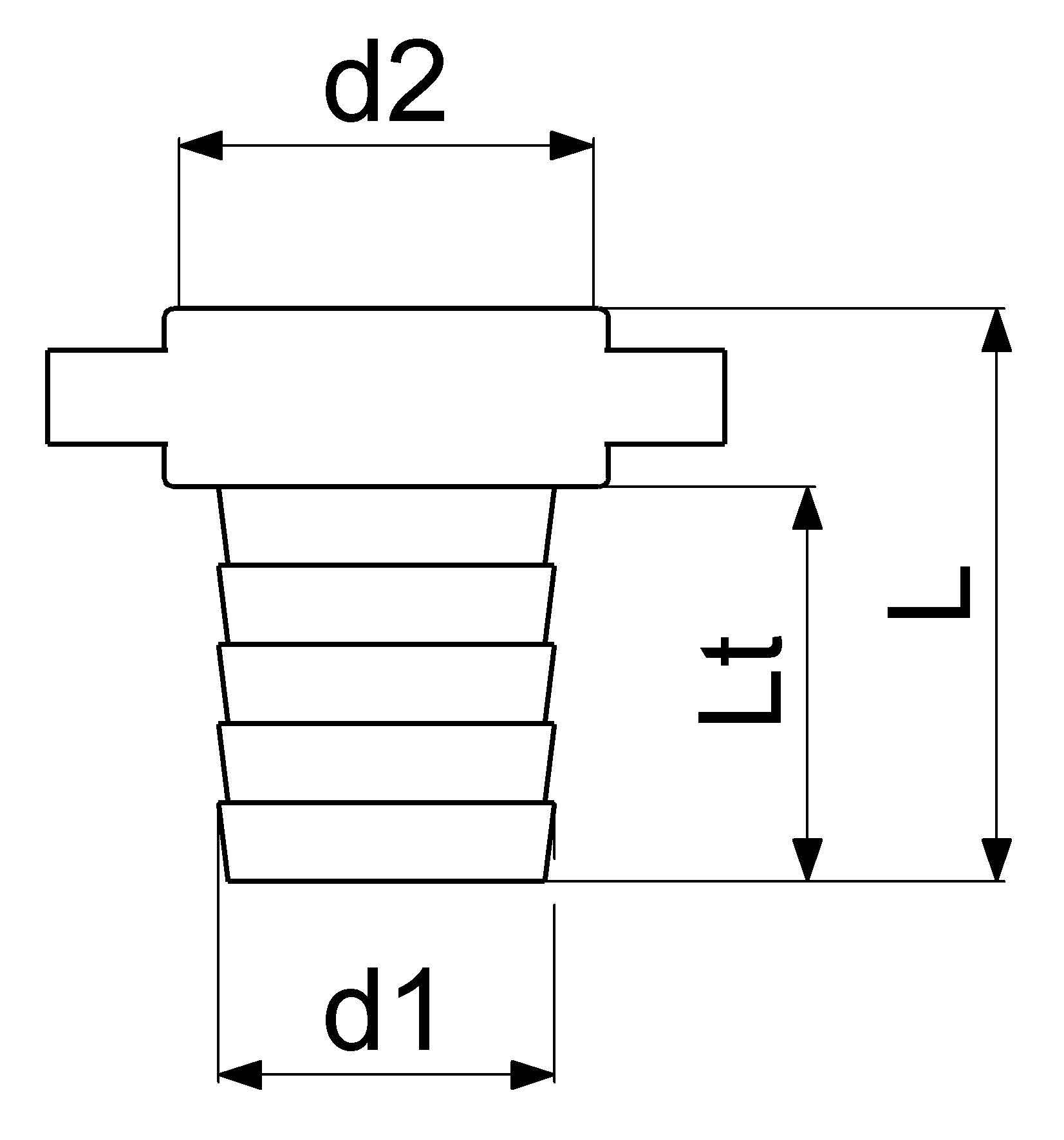 JS MS-SCHLAUCHVERSCHRAUBUNG 2-TLG.FLACHDICHTEND, 1 1/4"x1 1/4"