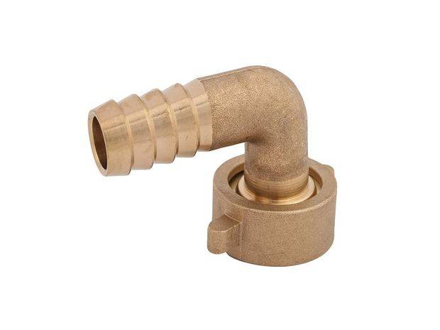Schlösser Winkelverschraubung flachdichtend, 1/2" x 3/4", Messing blank