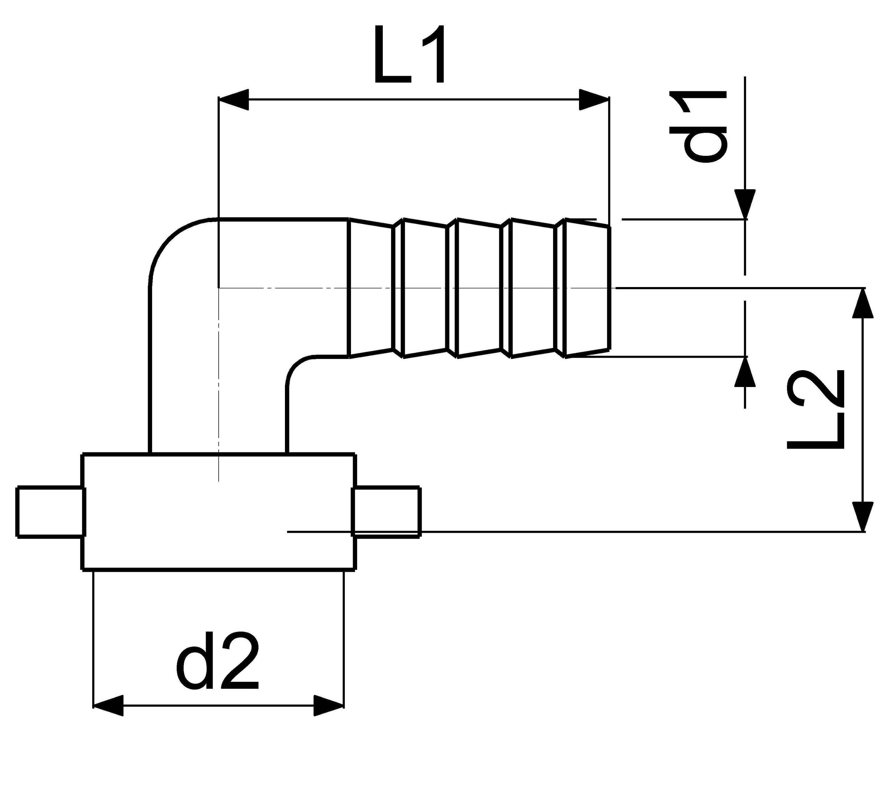 Schlösser Winkelverschraubung flachdichtend, 1/2" x 3/4", Messing blank