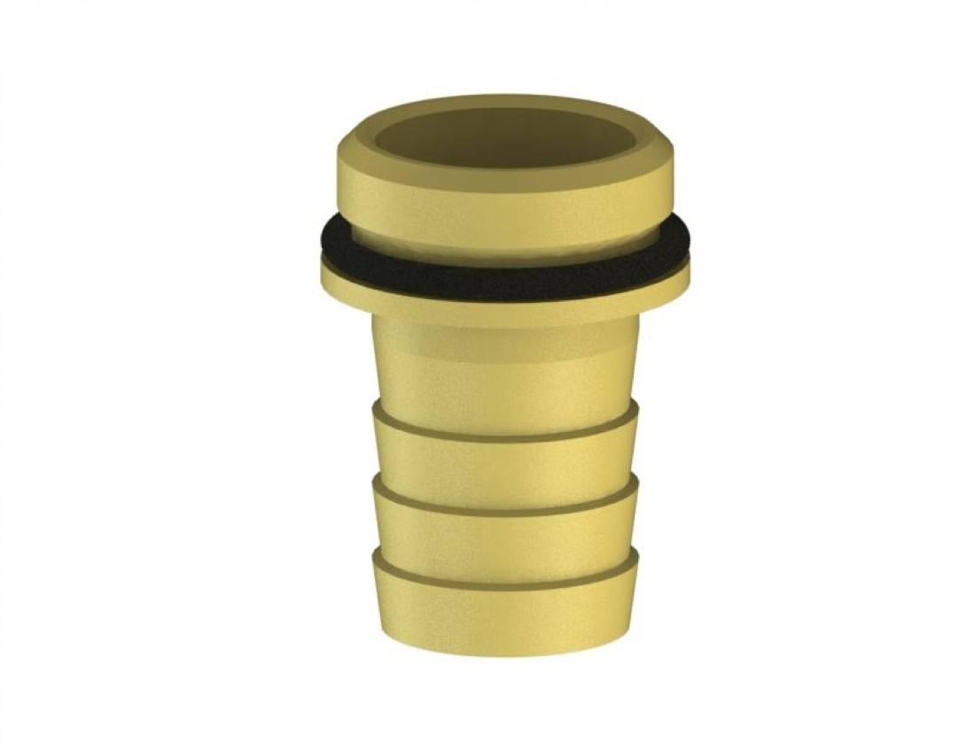 JS VATERTEIL MIT WULST U.DICHTUNG 3/4"x3/4", MESSING