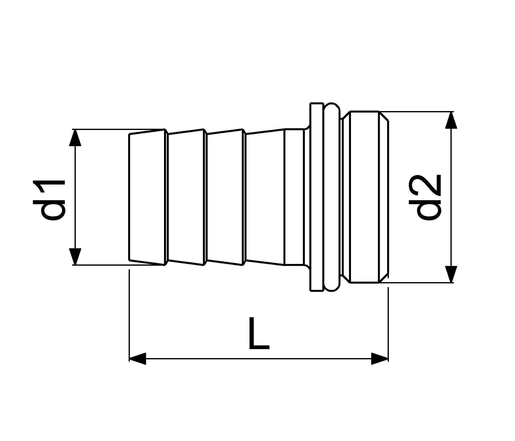 JS VATERTEIL MIT WULST U.DICHTUNG 3/4"x3/4", MESSING