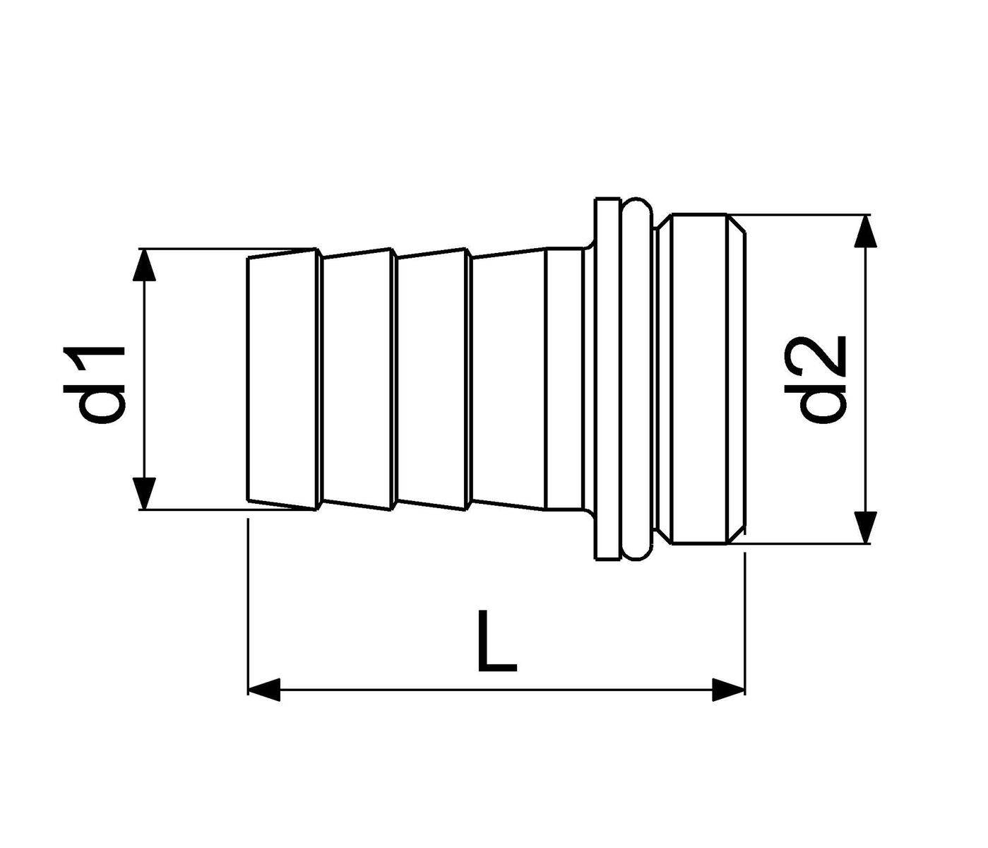 Schlösser Vaterteil mit Wulst und Dichtung, 3/4" x 3/4", Messing