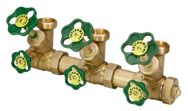 JS ATV-VERTEILER, STEIG.SPINDEL 3-FACH,DN25,EING.1 1/4,OB.A.1 1/2