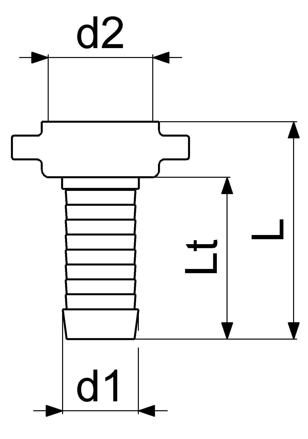 Schlösser Messing-Schlauchverschraubung, schwere Ausführung, 2-teilig, flachdichtend, 1/2" x