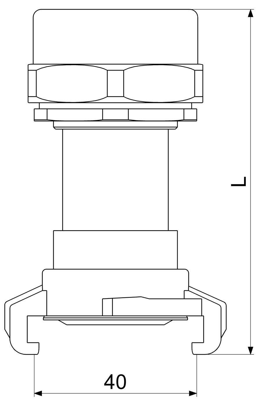 JS GARTENSPRITZE, FORM SIRO MIT SCHNELLKUPPLUNG, DN15, 1/2", MS