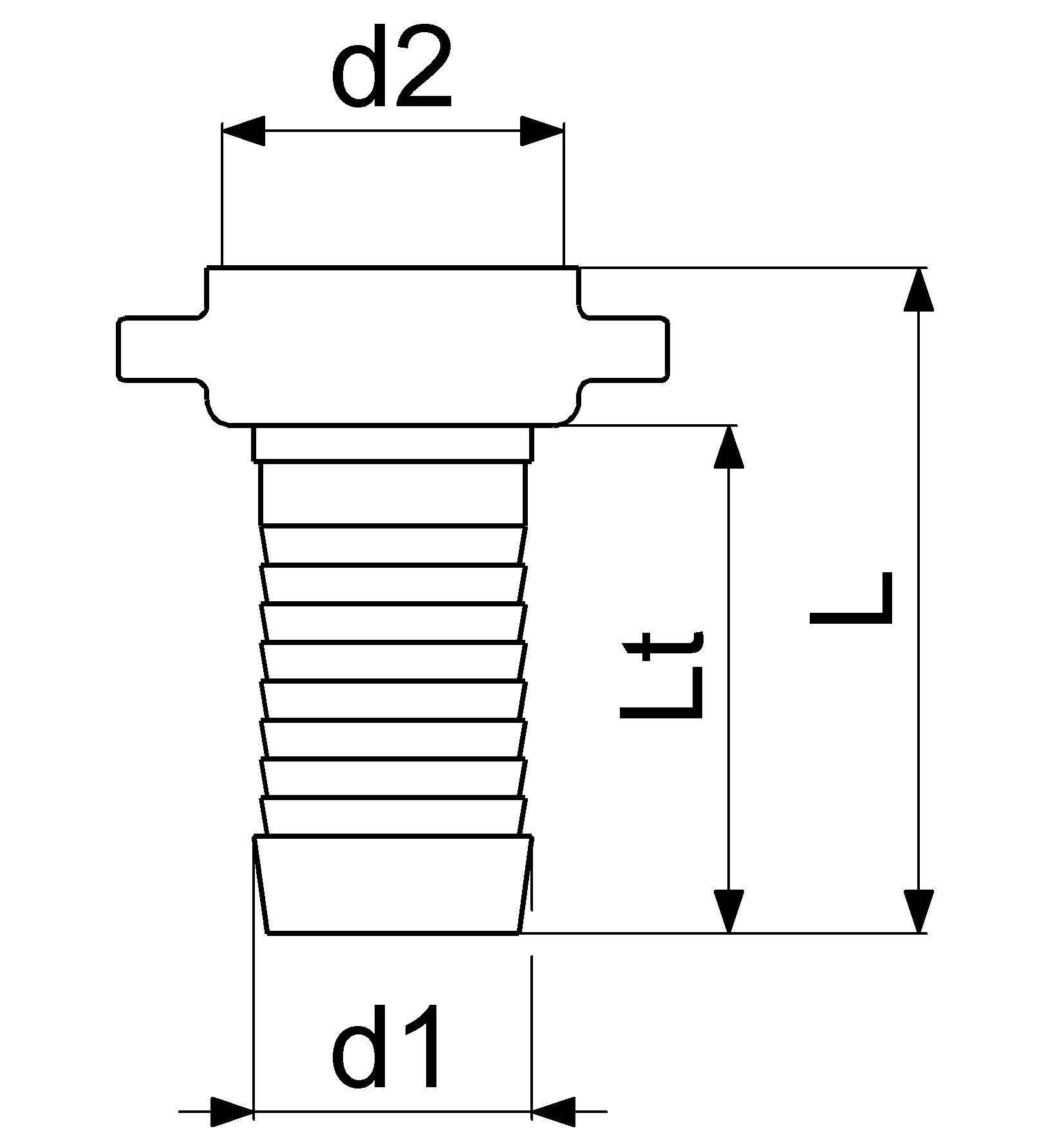 Schlösser Messing-Schlauchverschraubung, schwere Ausführung, 2-teilig, flachdichtend, 3/4" x