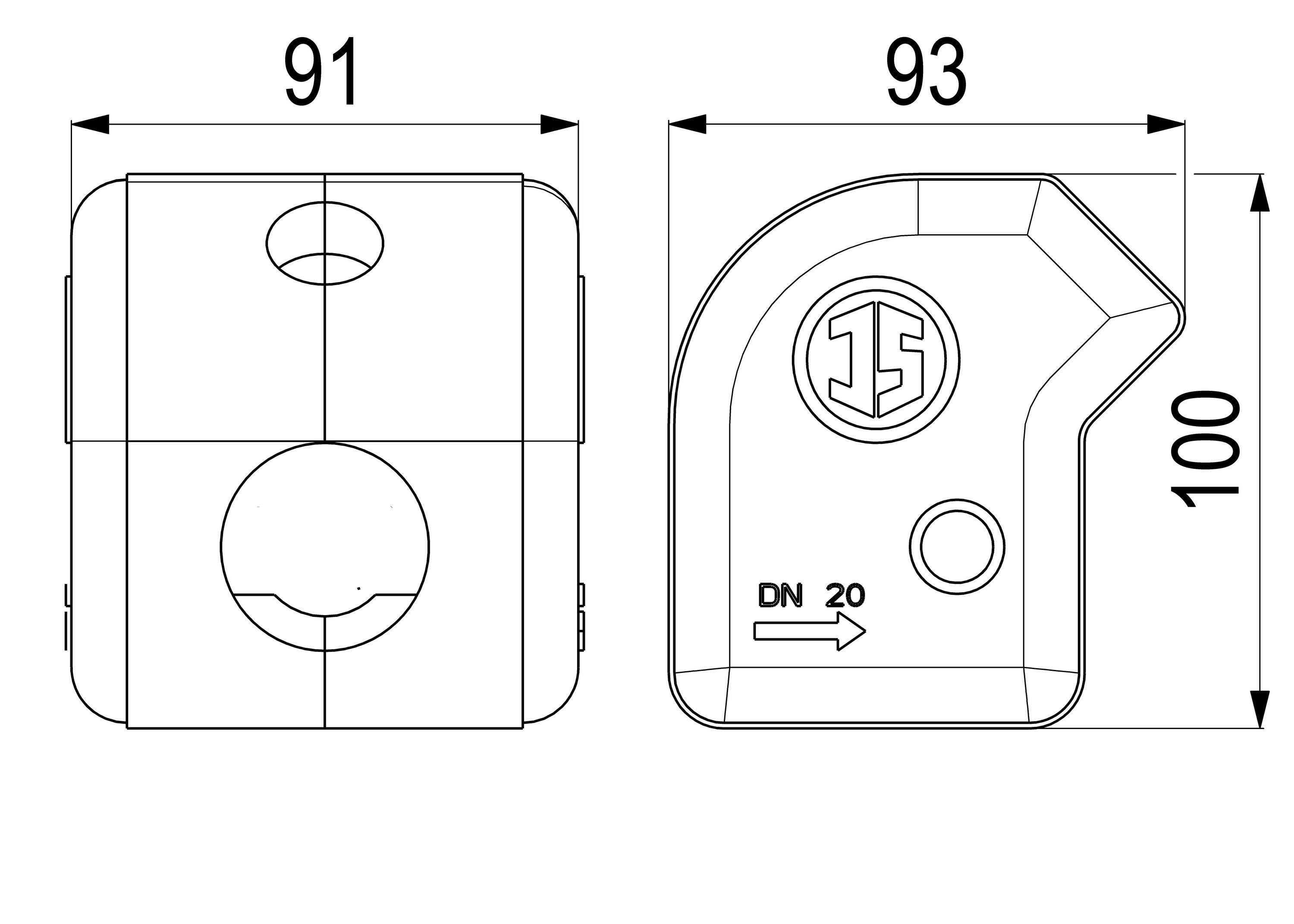 JS DAEMMSCHALE FUER FREISTROM-UND KFR-VENTIL MIT IG, DN20