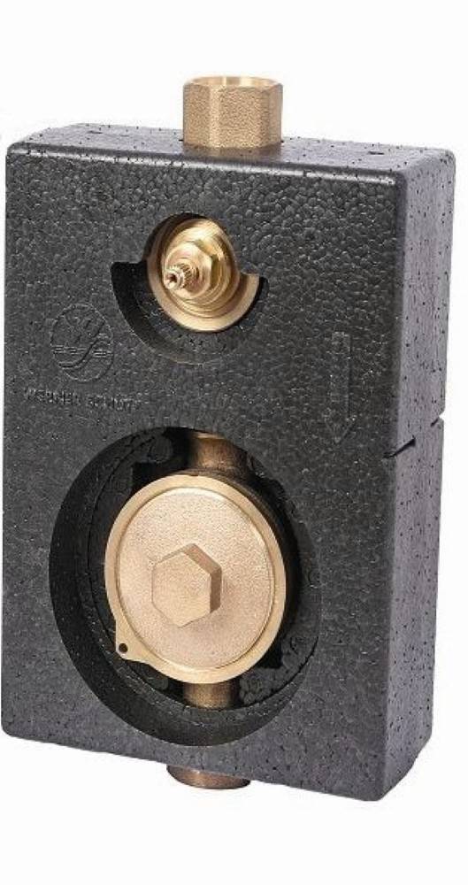 JS MONTAGEBLOCK MONO, TYP 2"-KOAX MIT BEF.-MATERIAL,IG 3/4",ROTGUSS