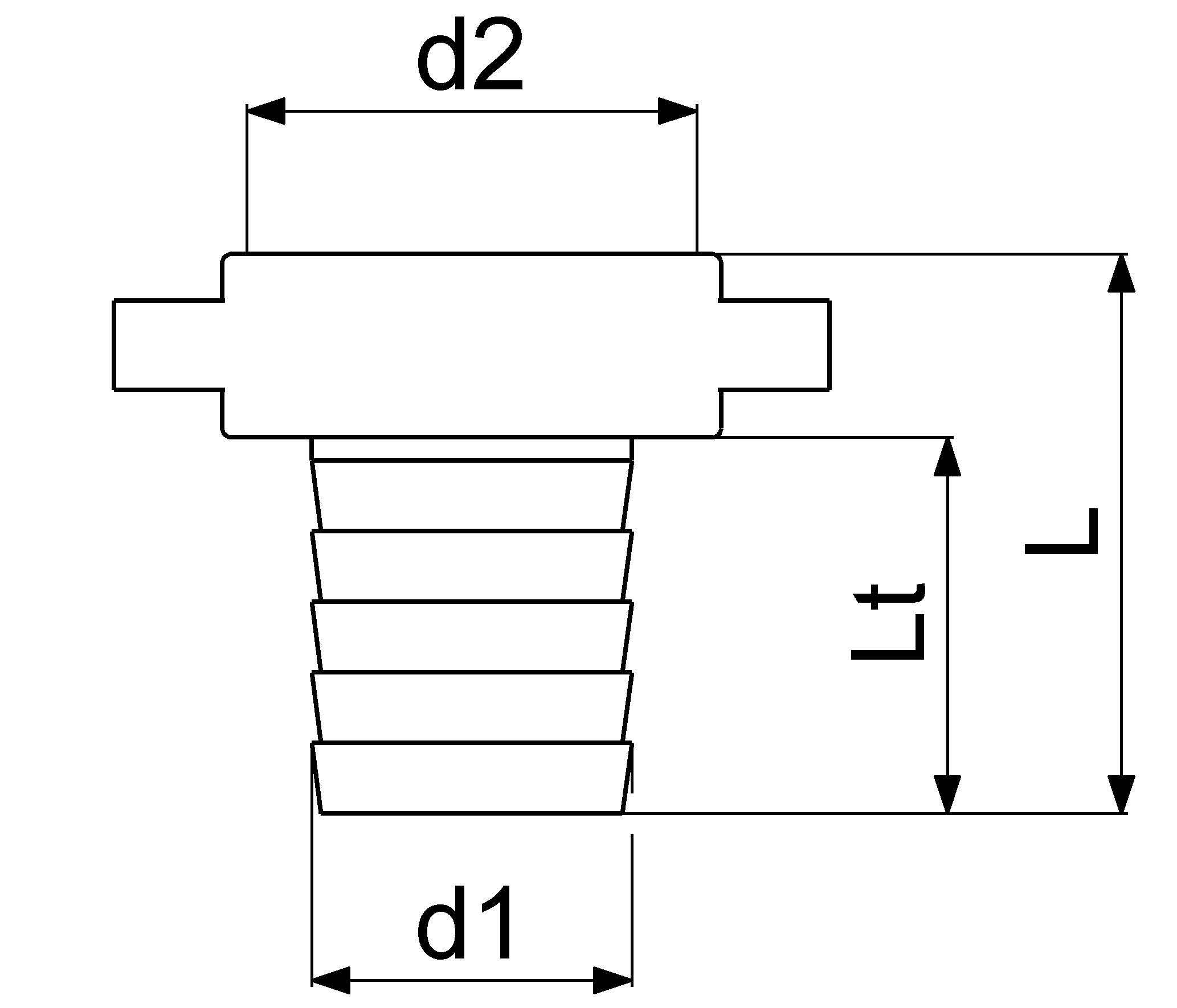 Schlösser Messing-Schlauchverschraubung, 2-teilig, flachdichtend, 1 1/4" x 1/2", Messing blank