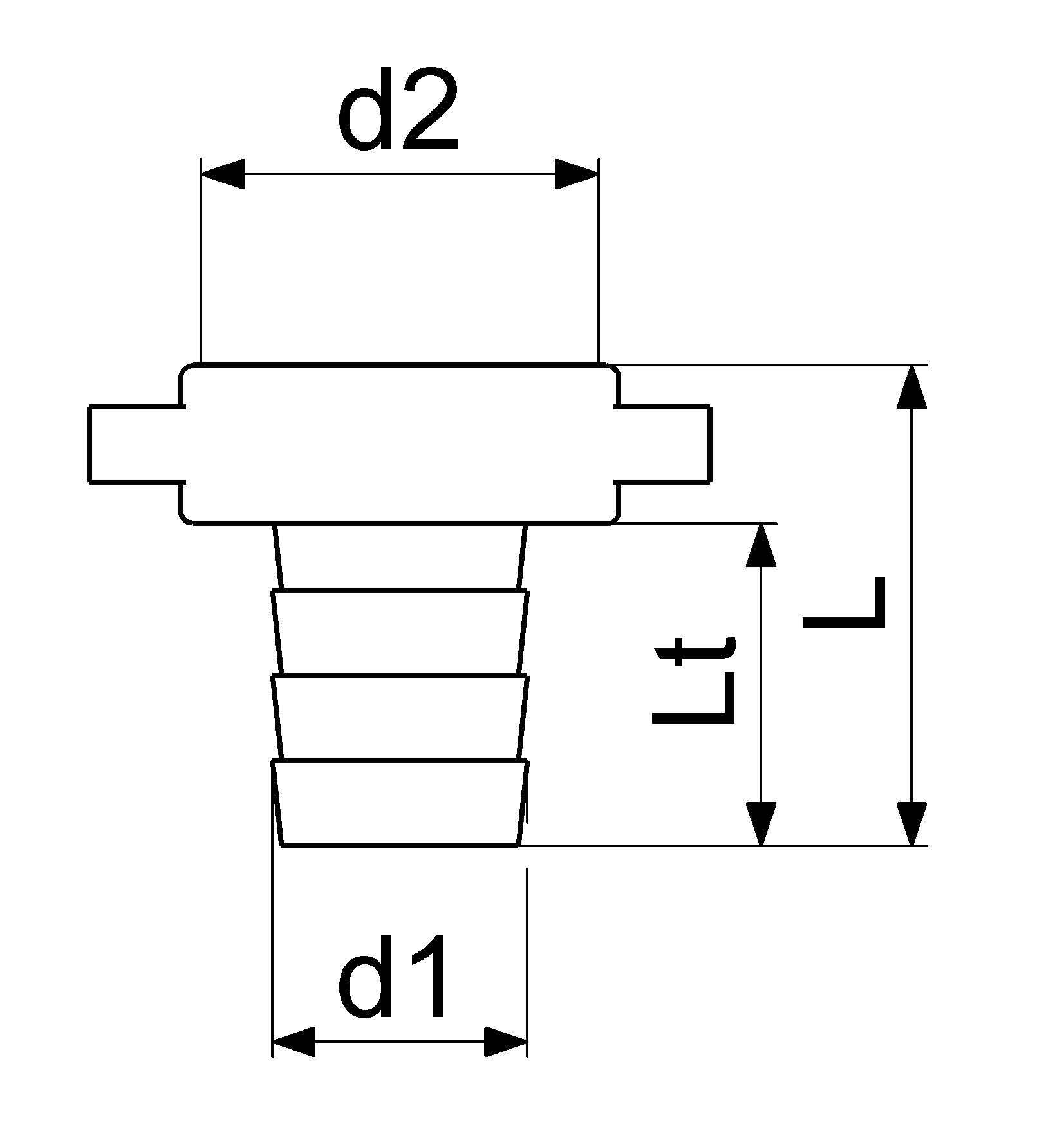 JS MS-SCHLAUCHVERSCHRAUBUNG, 2-TLG FLACHDICHTEND, 3/4"x1", CHROM