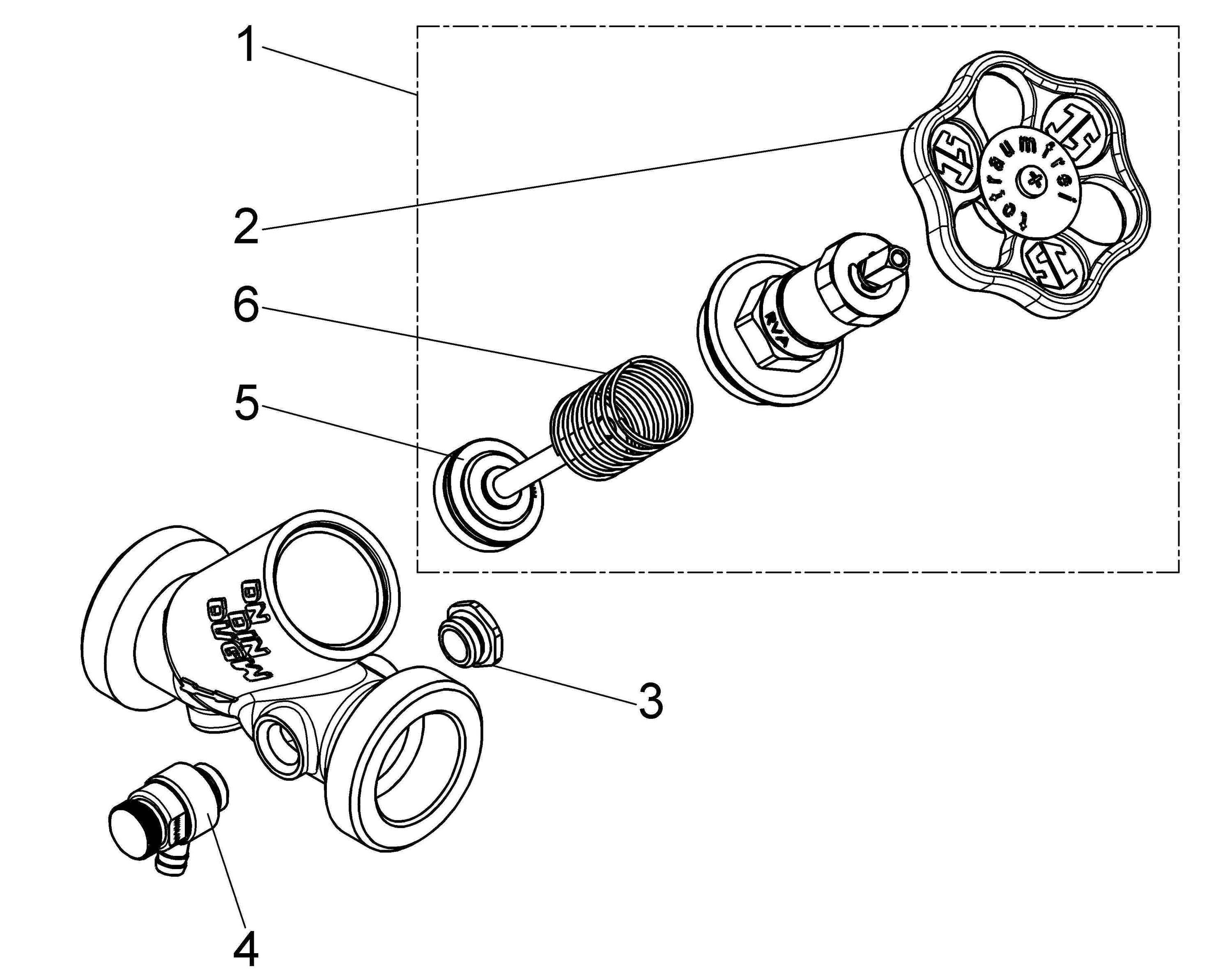Schlösser Armaturen JS KFR-VENTIL, AUSSENGEWINDE KST M.ENTL.,N.ST.SP,DN20,AG1 1/