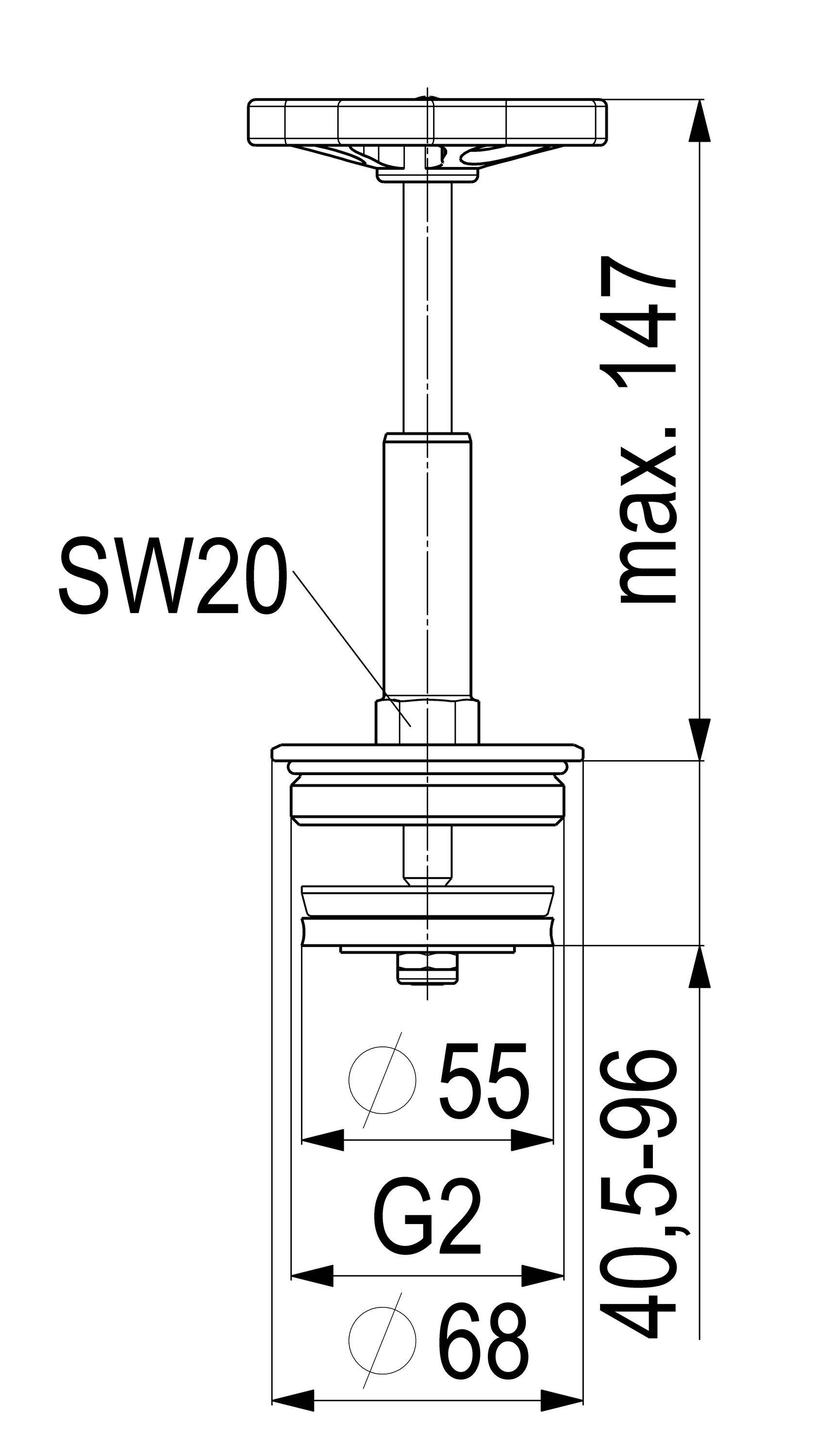 Schlösser Armaturen JS FETTKAMMER-OT F.FREISTROMVENT. DIN3502,STEIG.SP.,DN50,2",
