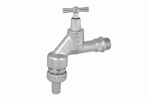 Schlösser Armaturen JS AUSLAUFVENTIL MIT RB+SV, O. RV KNEBEL-OBERTEIL,1/2",MATT