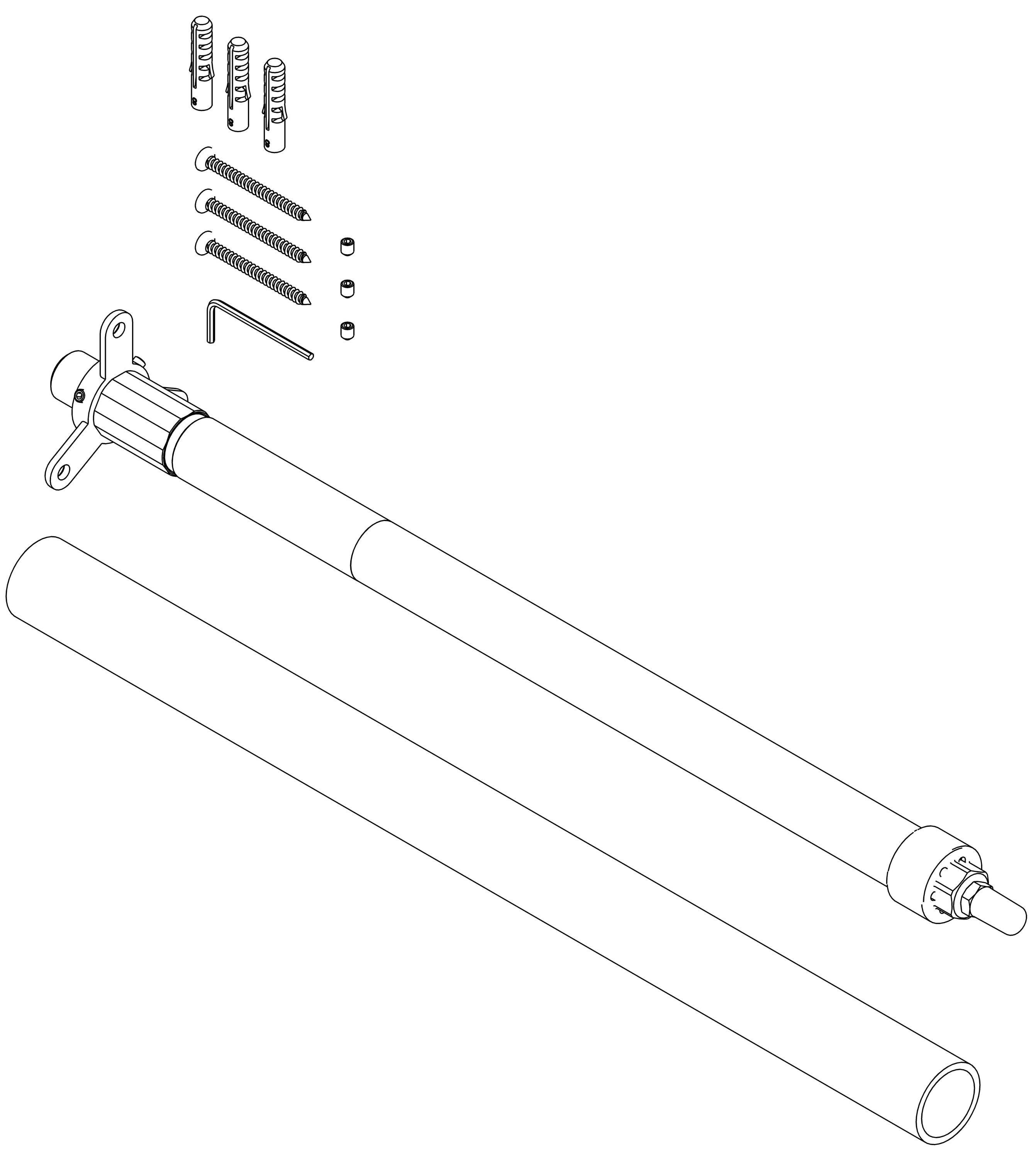 Schlösser Armaturen JS ROHBAU-SET ZU FROST-TEC 2815 765564, 1x -040449