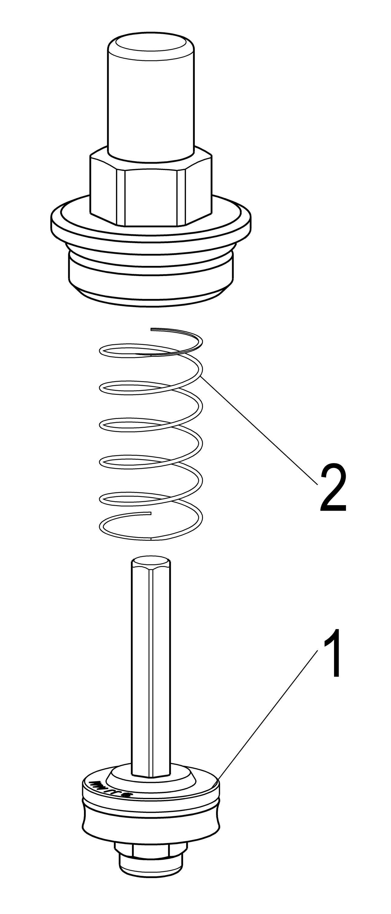 Schlösser Armaturen JS OBERTEIL F. RUECKSCHLAGVENTIL DN15,1/2",MESSING,EPDM 7659