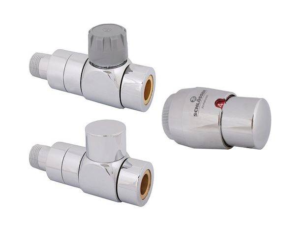 Schlösser Armaturen JS Style-Tec-Set, Durchgangsform, DN15, 1/2, poliert und ver