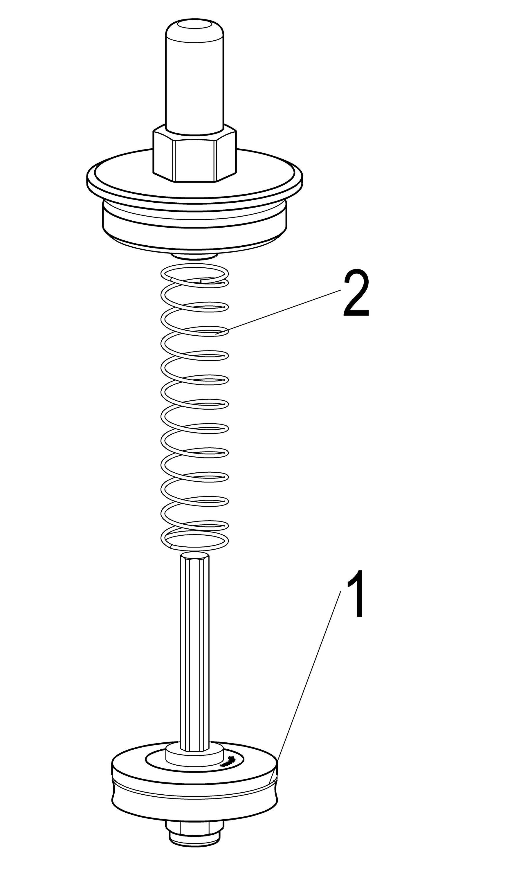 Schlösser Armaturen JS OBERTEIL F. RUECKSCHLAGVENTIL DN40,1 1/2",MESSING,EPDM 76