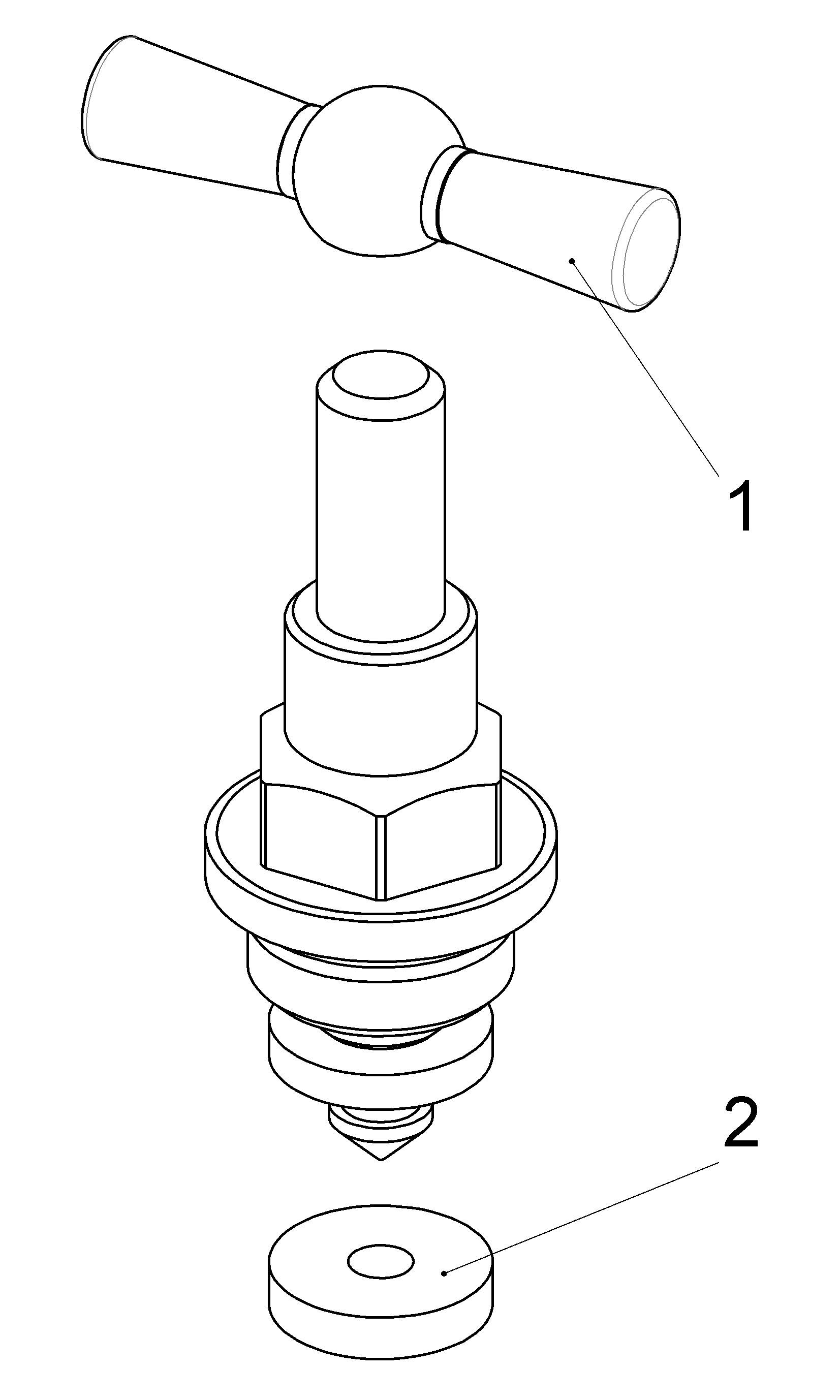 Schlösser Armaturen JS KNEBEL-OBERTEIL STEIG.SP.,DN10,3/8",MESSING,EPDM 765909,