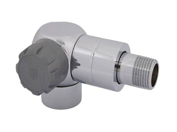 Schlösser Armaturen JS THERMOSTATVENTIL WINKELECKFORM ANSCHL.LI,DN15,1/2",EDELST