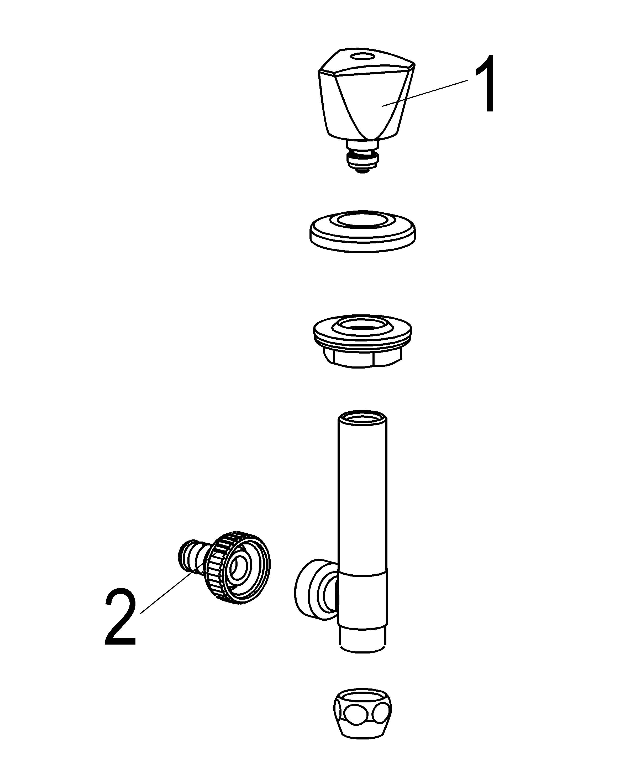 Schlösser Armaturen JS WASCHGERAETE-UNTERTISCHVENTIL SV,3-KT,1/2",ANSCHL.3/4"SEI