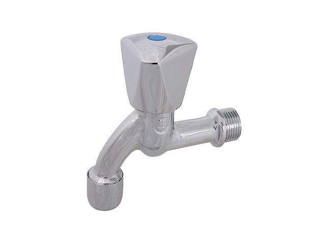 Schlösser Armaturen JS AUSLAUFVENTIL MIT PERLATOR DREIKANTHAUBENGRIFF,1/2",POL