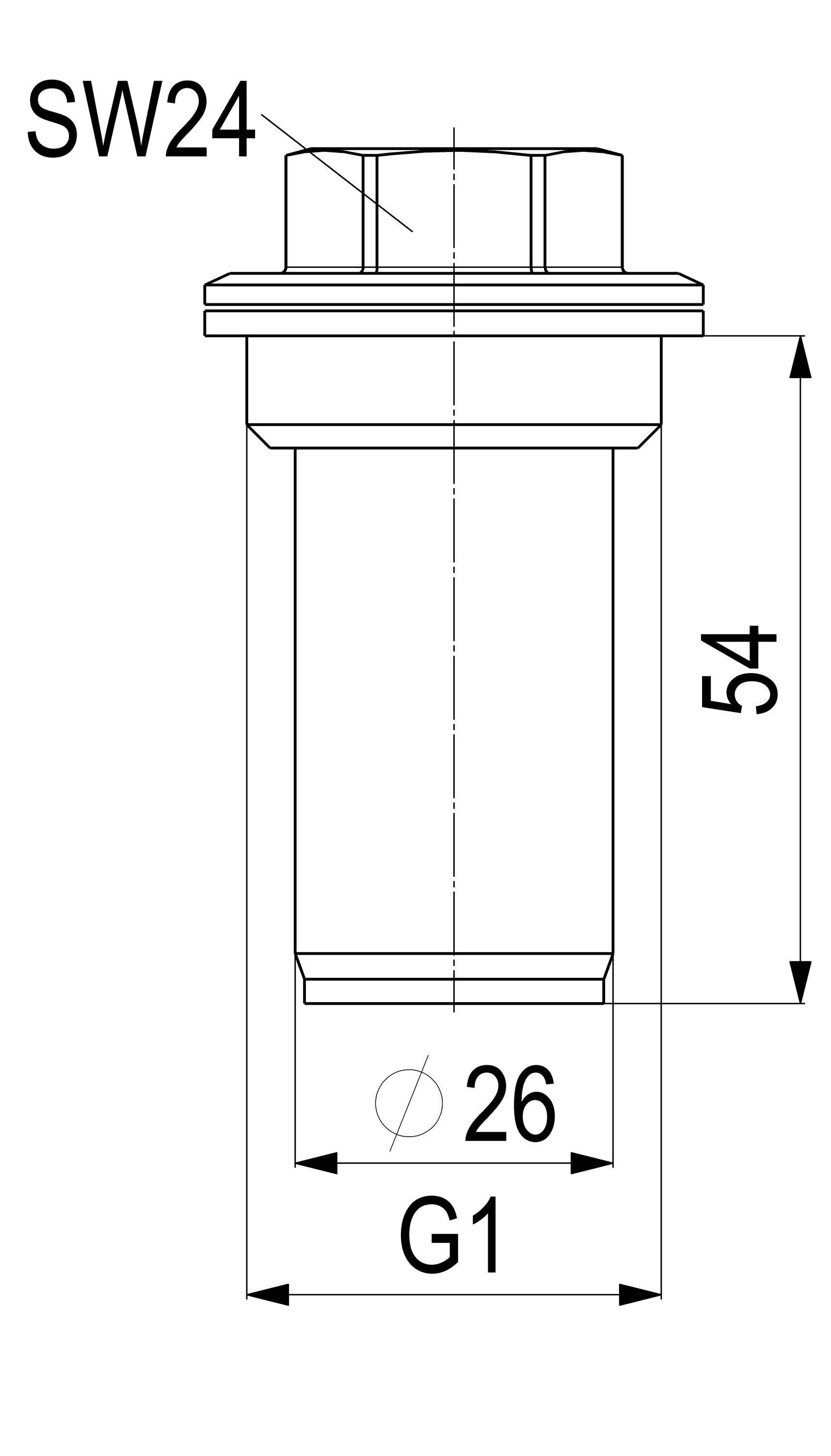 Schlösser Armaturen JS Oberteil mit Schmutzfänger, Feinsieb, DN25, 1, aus Messin