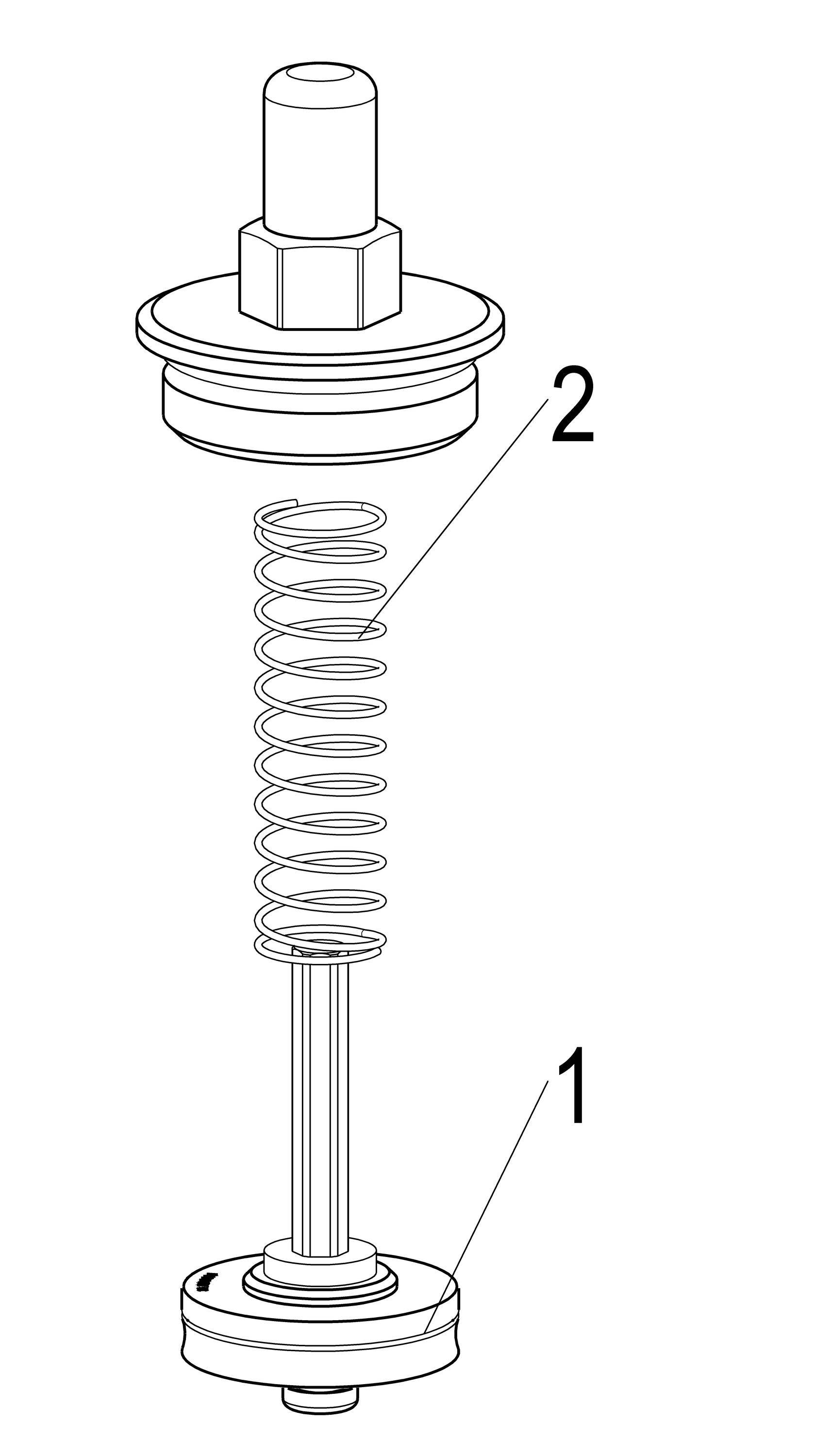 Schlösser Armaturen JS OBERTEIL F. RUECKSCHLAGVENTIL DN32,1 1/4",MESSING,EPDM 76