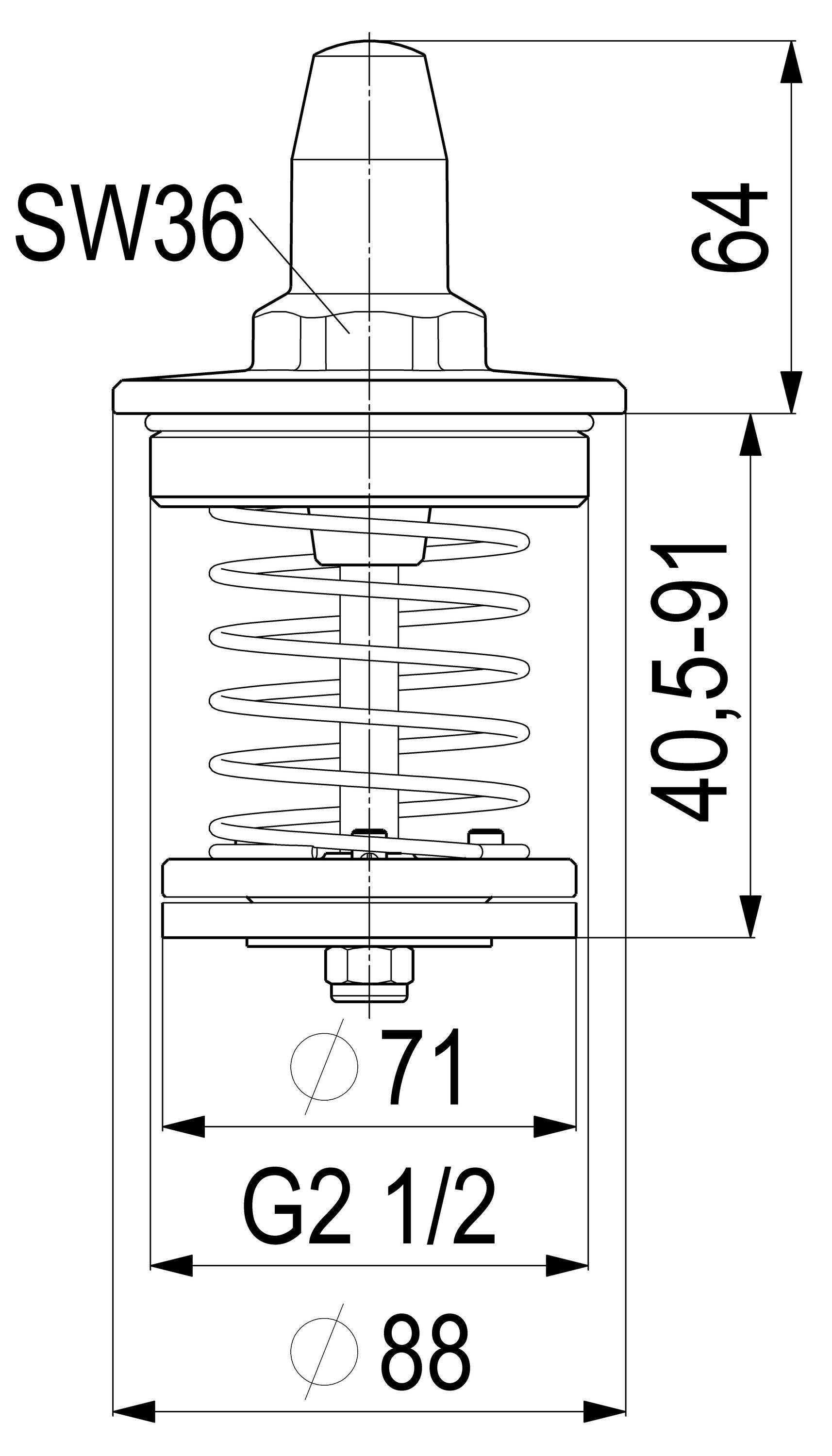 Schlösser Armaturen JS OBERTEIL F. RUECKSCHLAGVENTIL DN65,2 1/2",MESSING,EPDM 76