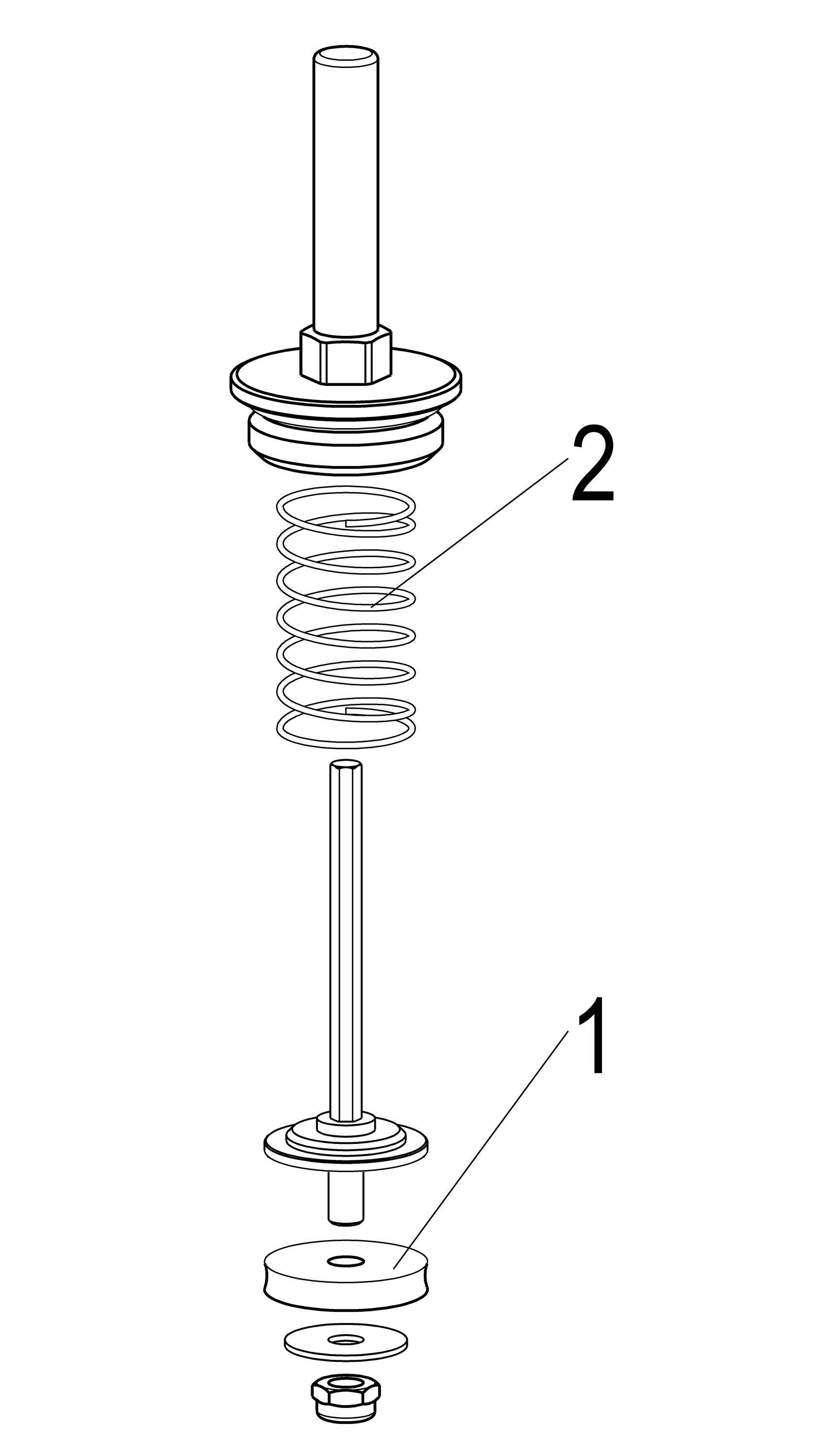 Schlösser Armaturen OBERTEIL RUECKFLUSSVERHINDERER DN25, 1", MESSING, DIN-DVGW