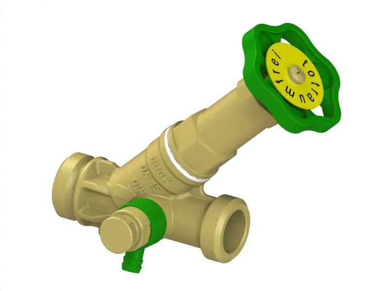 Schlösser Armaturen JS FREISTROMVENTIL, AUSSENG.MULTI M.ENTL.,N.ST.SP.,DN15,AG3/