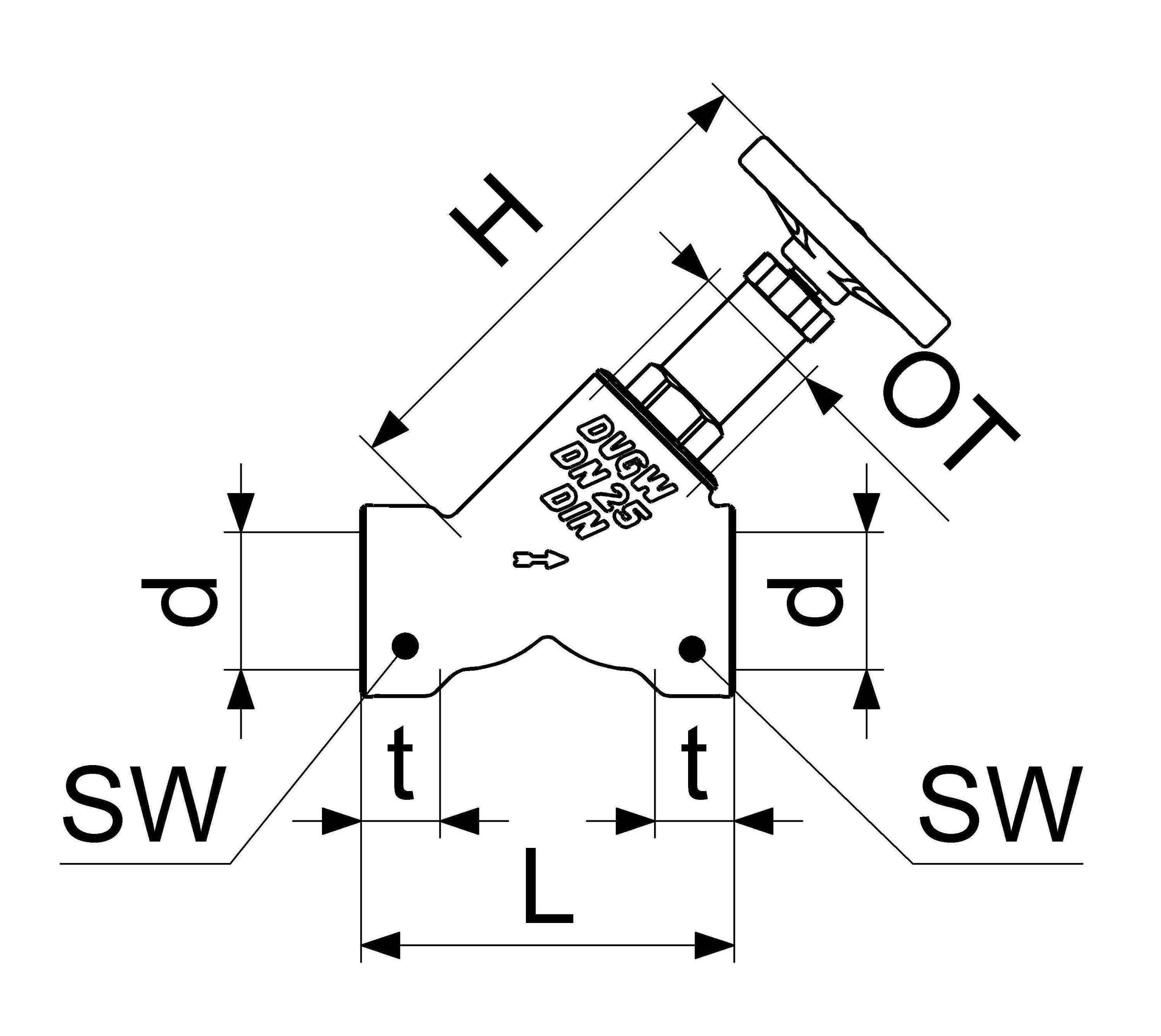 Schlösser Armaturen JS FREISTROMVENTIL, MUFFENANSCHL. O.ENTL.,N.ST.SP.,DN65,2 1/