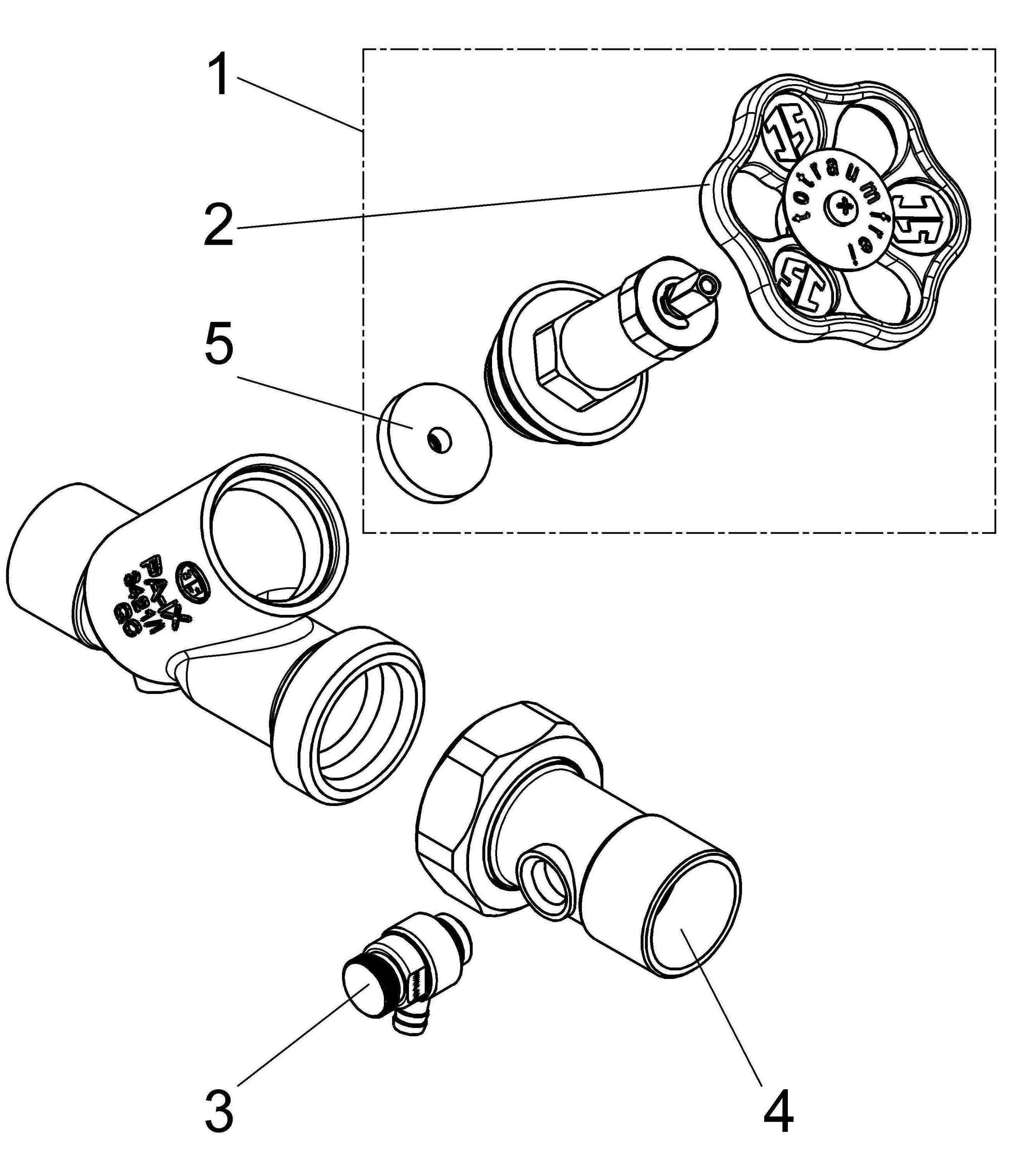 Schlösser Armaturen JS FREISTROMVENTIL, MIT ENTL. IN VSB AUSG,N.ST.SP,DN50,LOET5