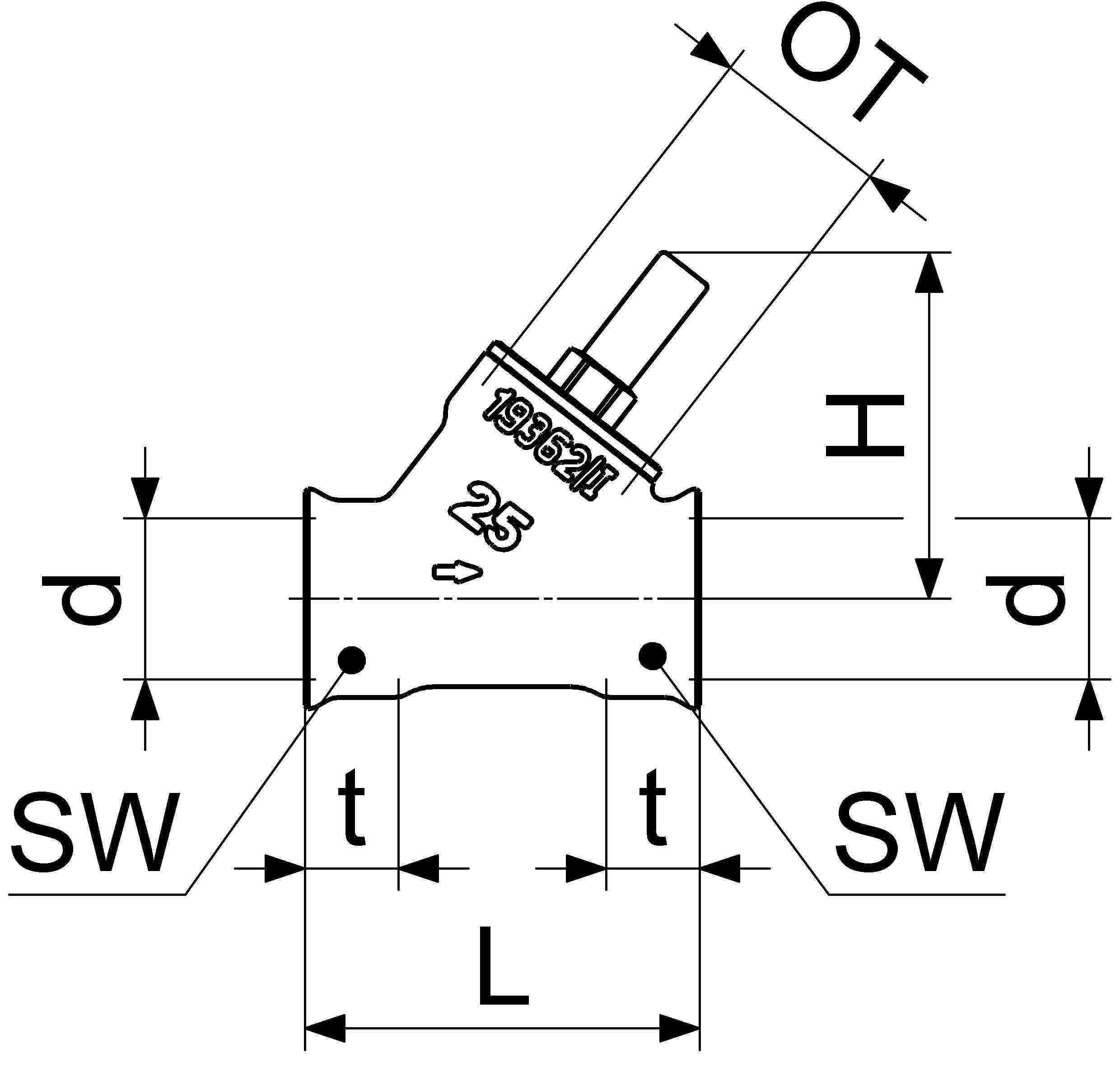 Schlösser Armaturen JS RUECKSCHLAGVENTIL, SCHRAEGSITZ MUFFENANSCHLUSS,DN80,G 3"