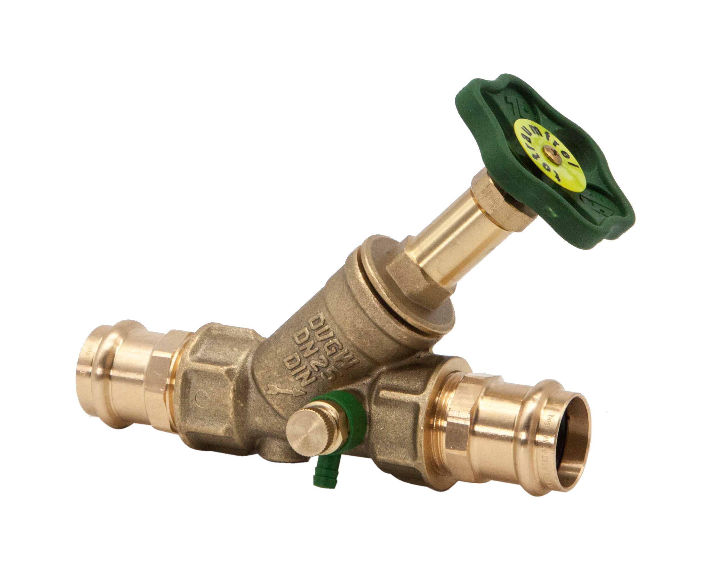 Schlösser Armaturen JS FREISTROMVENTIL,PRESSANSCHL.IG M.ENTL,N.ST.SP.,DN25,PRESS