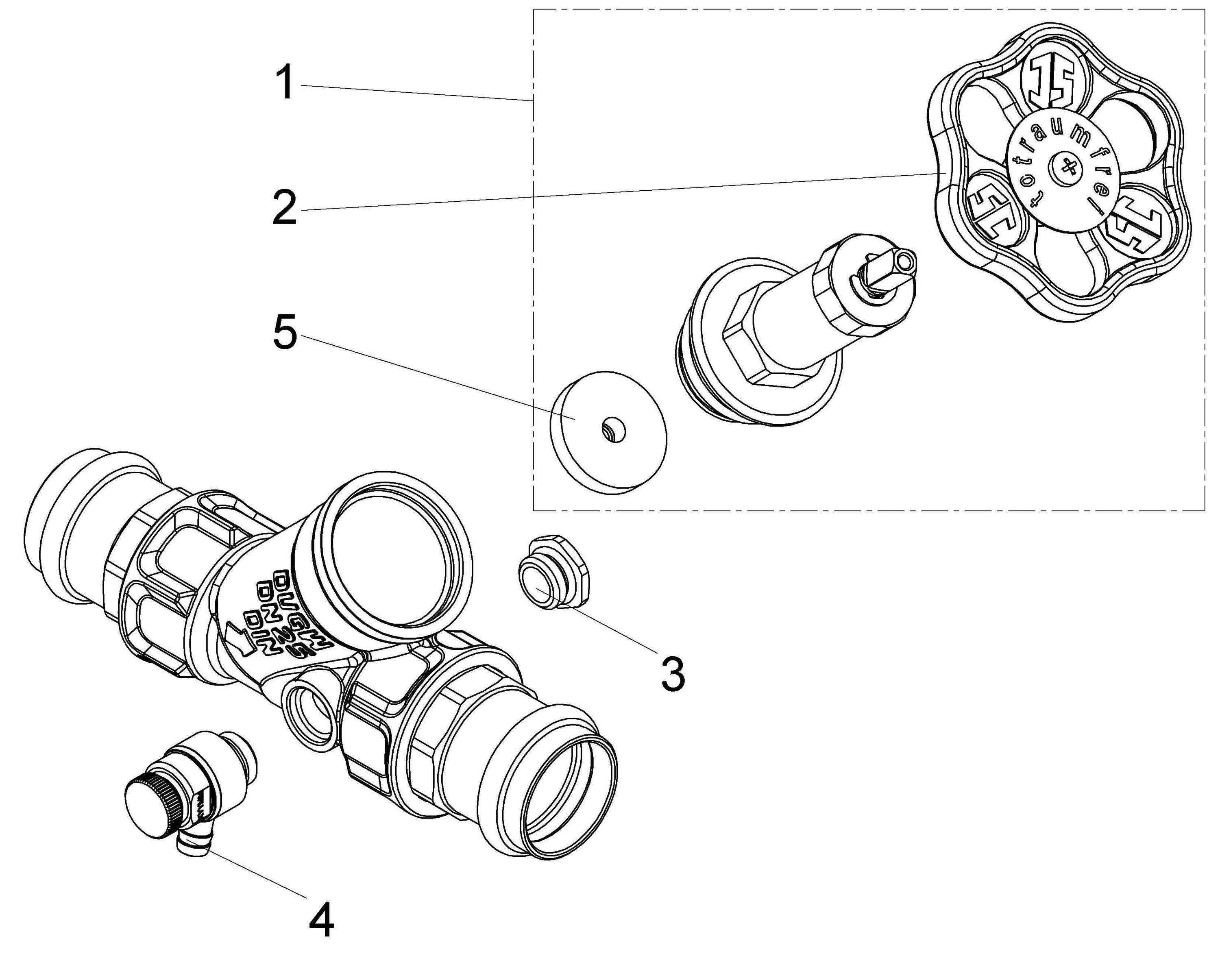 Schlösser Armaturen JS FREISTROMVENTIL,PRESSANSCHL.IG M.ENTL,N.ST.SP.,DN25,PRESS
