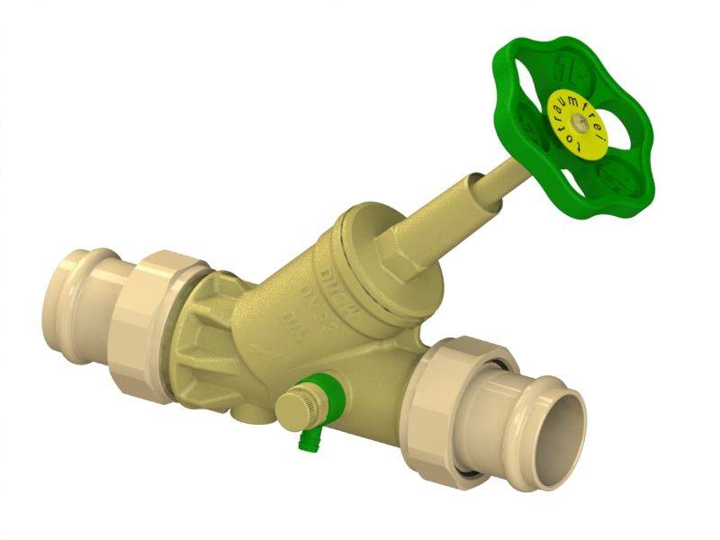 Schlösser Armaturen JS FREISTROMVENTIL,PRESS AG MULTI M.ENTL.,ST.SP.,DN32,PRESS