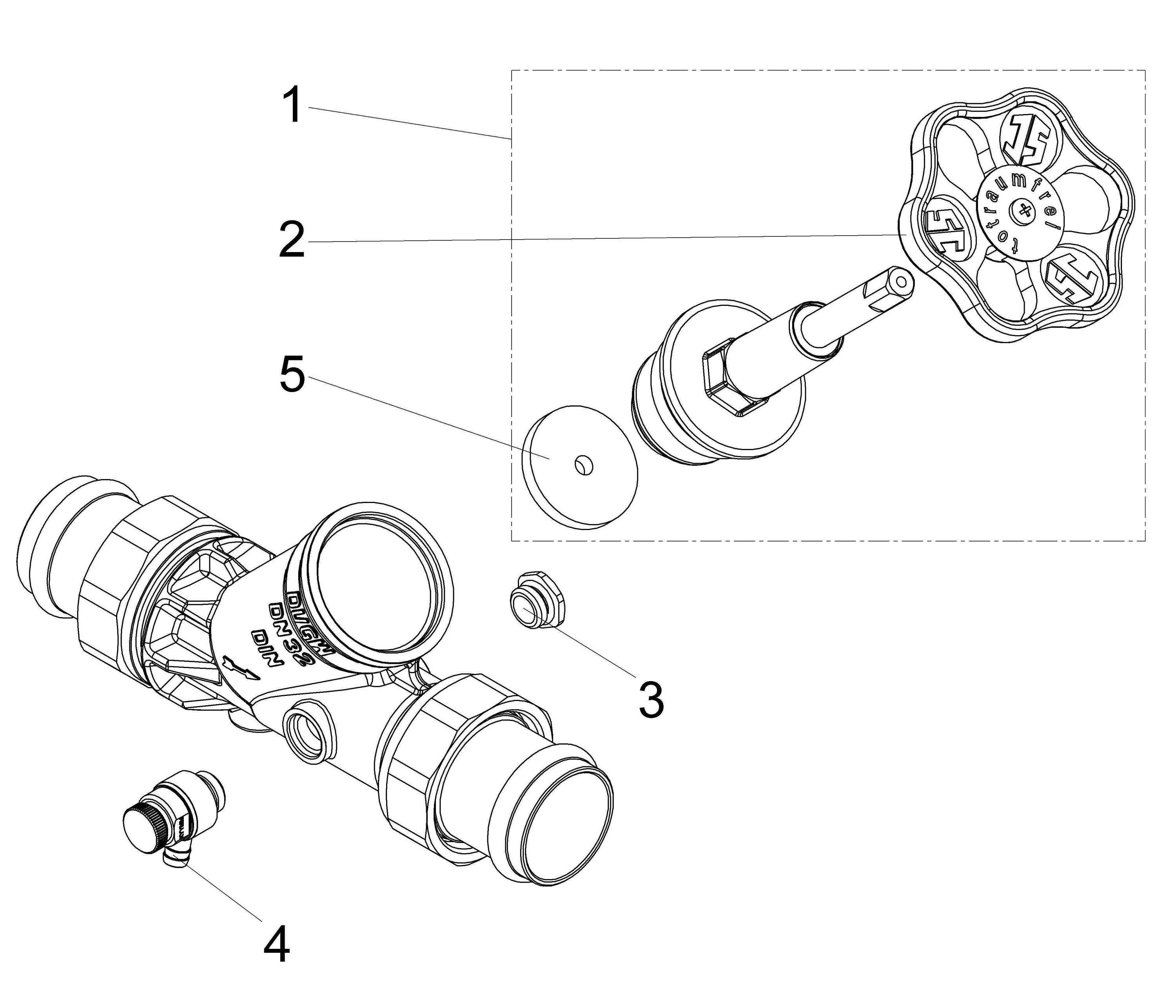 Schlösser Armaturen JS FREISTROMVENTIL,PRESS AG MULTI M.ENTL.,ST.SP.,DN32,PRESS
