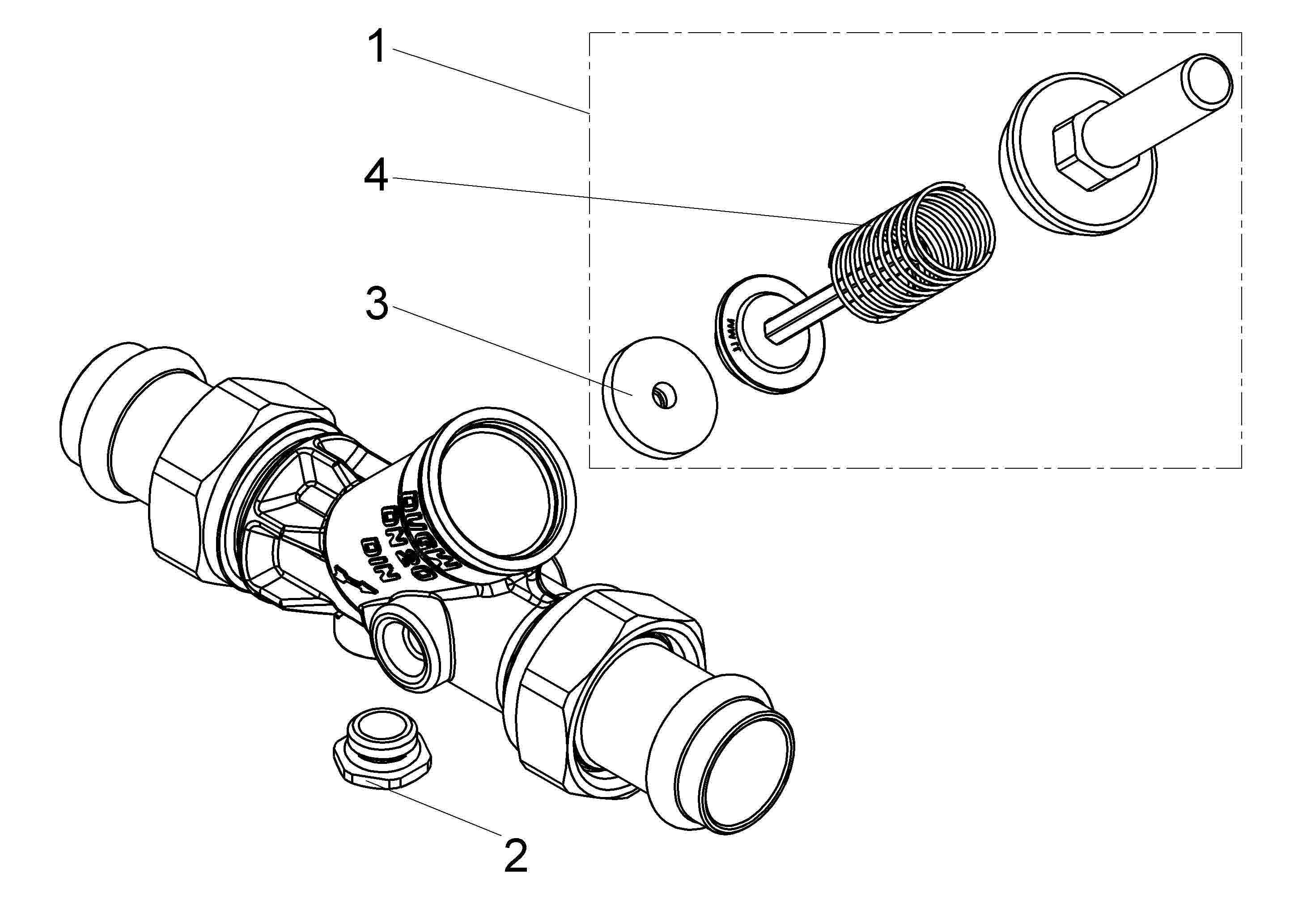 Schlösser Armaturen JS RUECKFLUSSVERHINDERER, O.ENTL. PRESS AG MULTI,DN20,PRESS