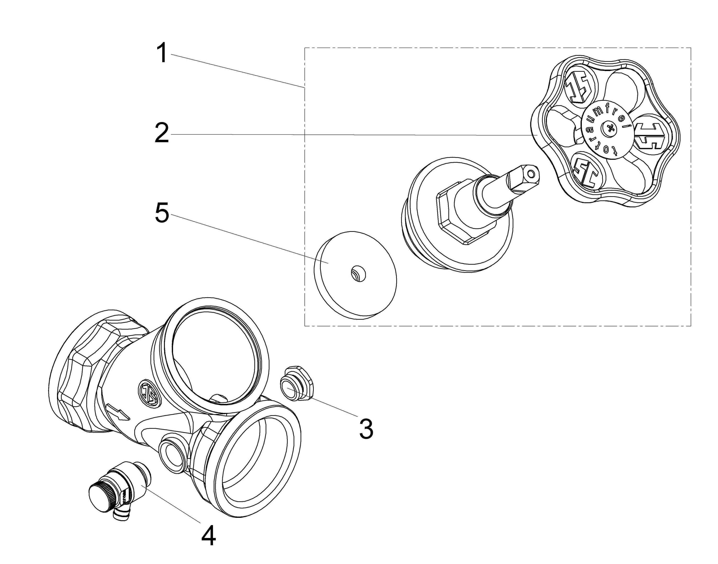 Schlösser Armaturen JS SCHRAEGSITZVENTIL,M.ENTLEERUNG STEIGENDE SPINDEL,DN50,IG